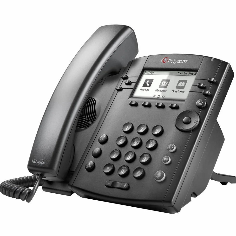 Polycom VVX 310 Business Media Phone (2200-46161-025) Alimentation non incluse – (renouvelé)