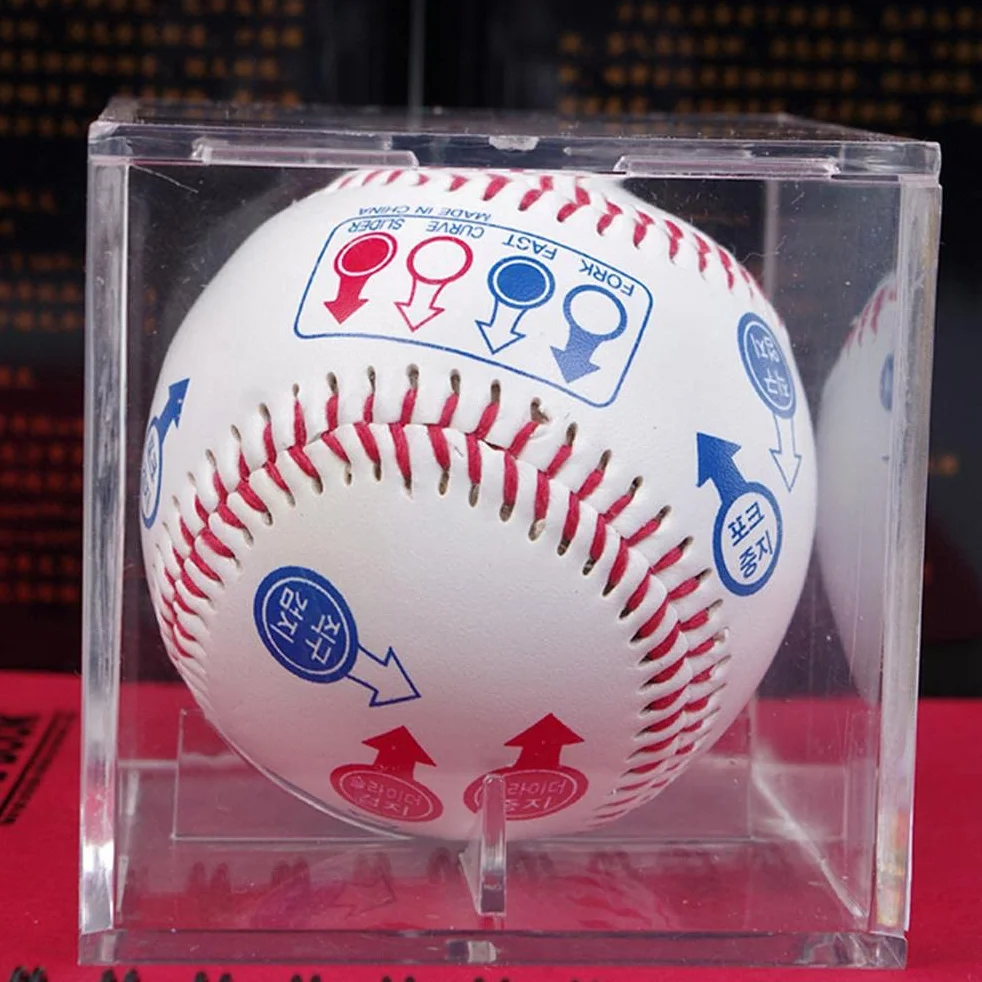 Prezentacja piłki tenisowej, 9*8*5 Pudełko na piłkę baseballową z akrylu, Etui ochronne UV