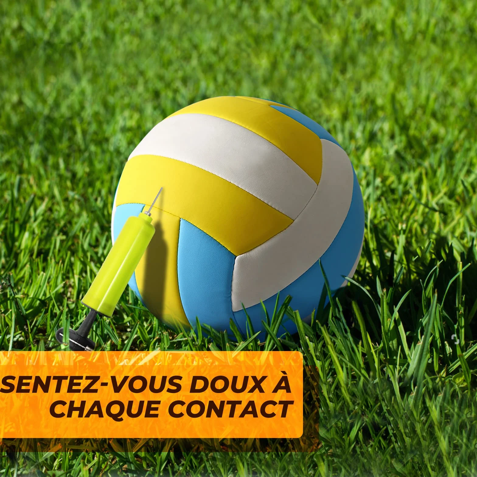 Filet de Volleyball Professionnel Plein Air 9.75M x 0.9M avec Poteaux Acier Hauteur Réglable