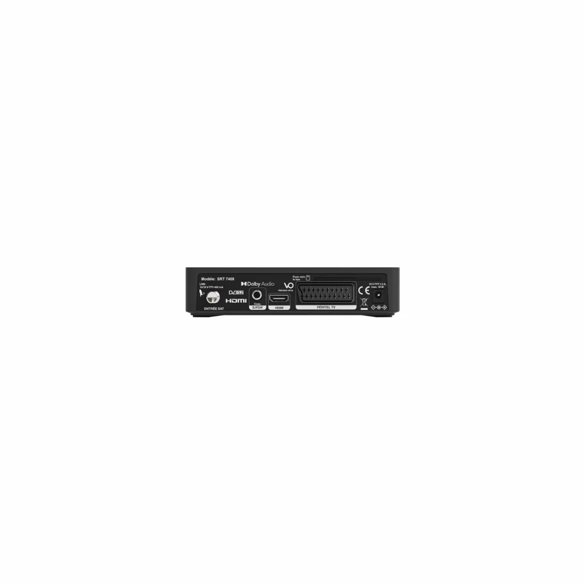 Pack HDSAT Parabole Satellite Acier 60cm avec Support LNB + LNB Single + Décodeur Satellite Astra HD + Carte