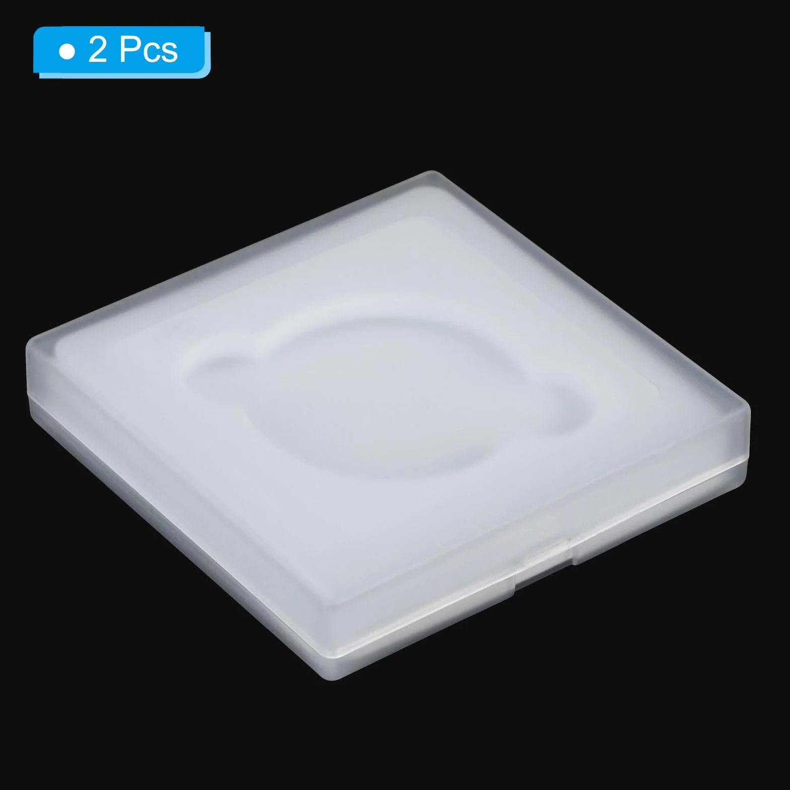 PATIKIL Étui pour Filtre D'Objectif de 49 mm, 2 Pièces, Boîte de Rangement Portable pour Filtres D'Appareil Photo, Résistant à l'eau et à la Poussière en Plastique pour la Photographie