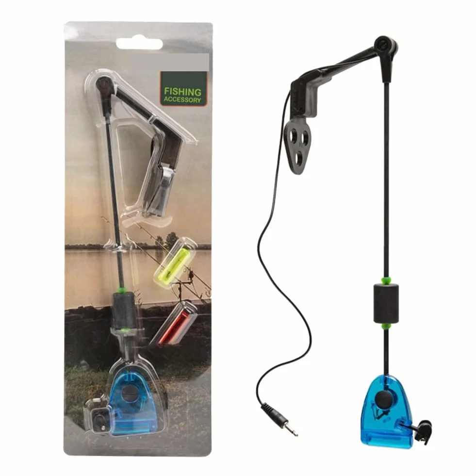 Lot de 4 détecteurs de touche de pêche LED avec étui à fermeture éclair pour pêche à la carpe