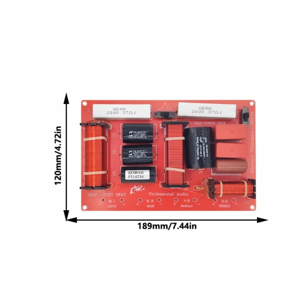 Module de filtre HiFi Crossovers 3 voies pour haut-parleur domestique