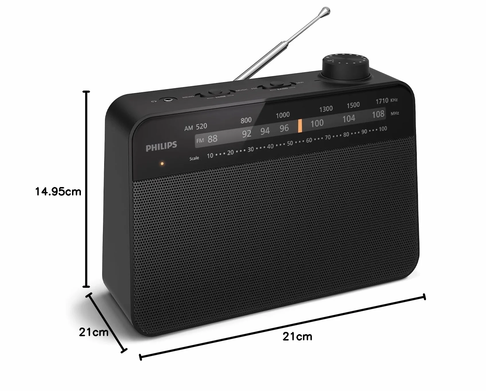Philips TAR2509 Radio Portable FM/MW