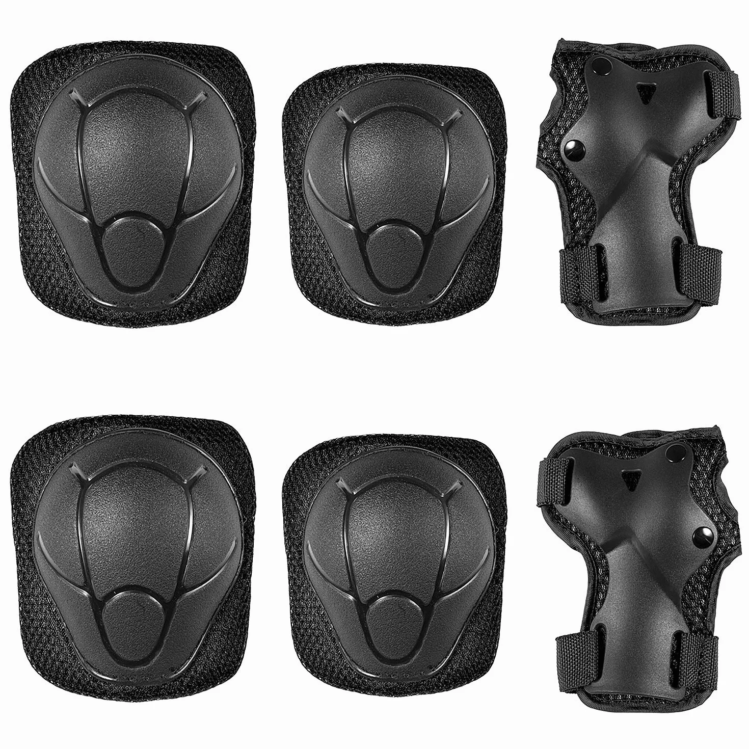 Sets de Protection Enfant Genouillères Coudières 6 Pièces Skateboard Vélo Roller BMX