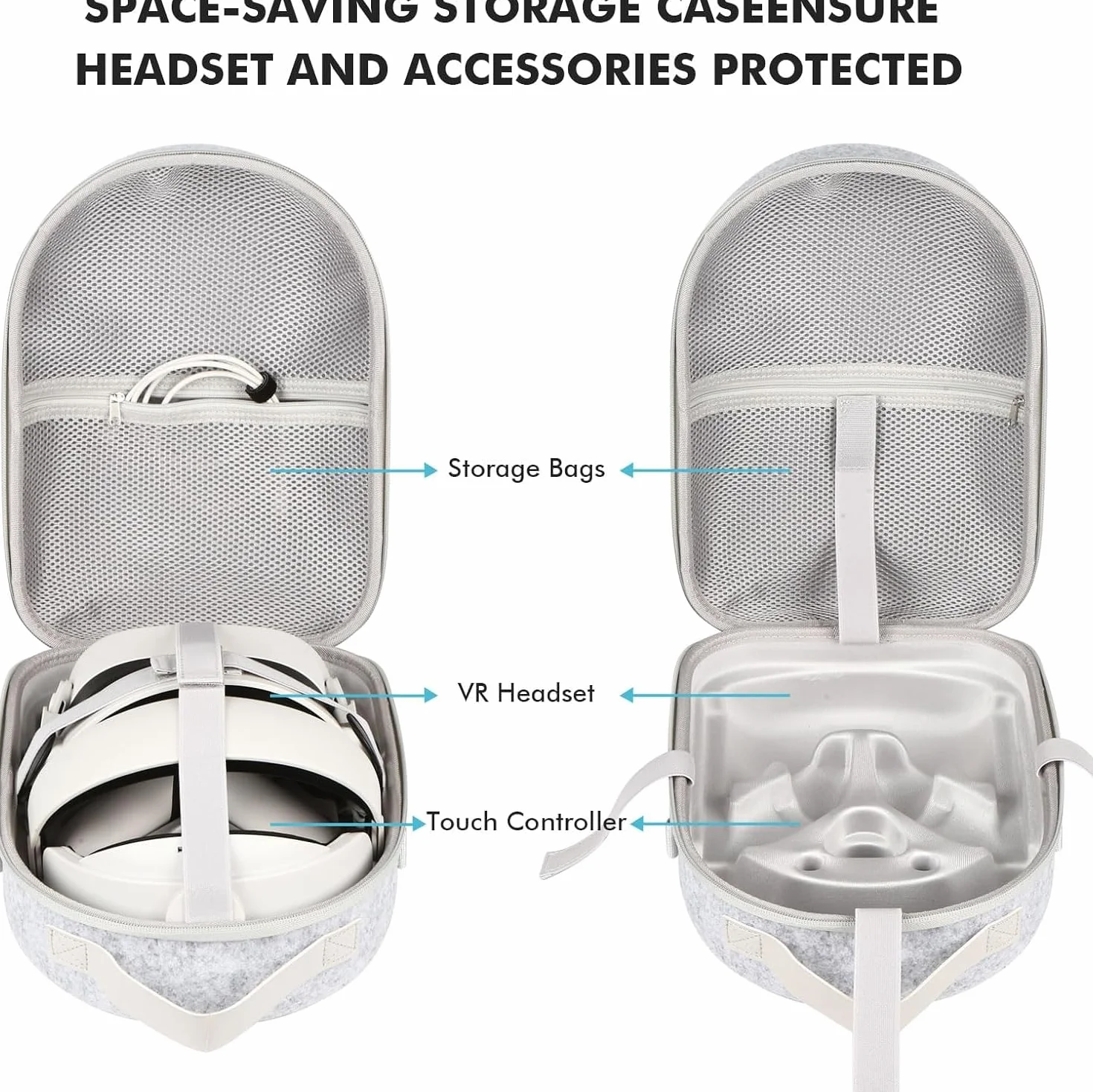 Meta Quest 3/3S Grand sac de transport ultra haute capacité compatible casque réalité virtuelle