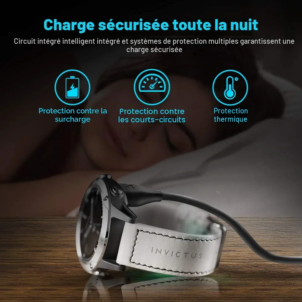 Chargeur Compatible Garmin Fenix 6 6S 6X Pro, 5 5S 5X Plus, 7 7S 7X, Forerunner 935 945 745 245, Vivoactive 3 4, Instinct, Venu
