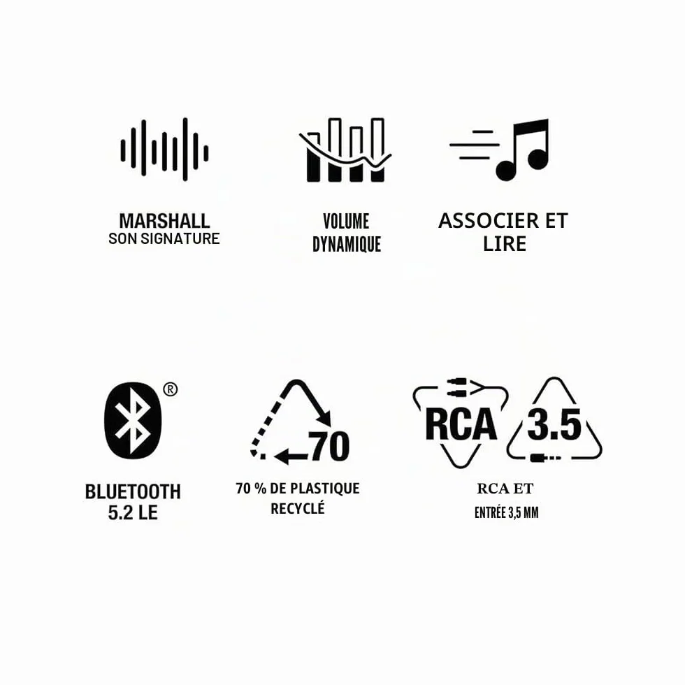 Marshall Stanmore III Haut-Parleur Bluetooth - Noir
