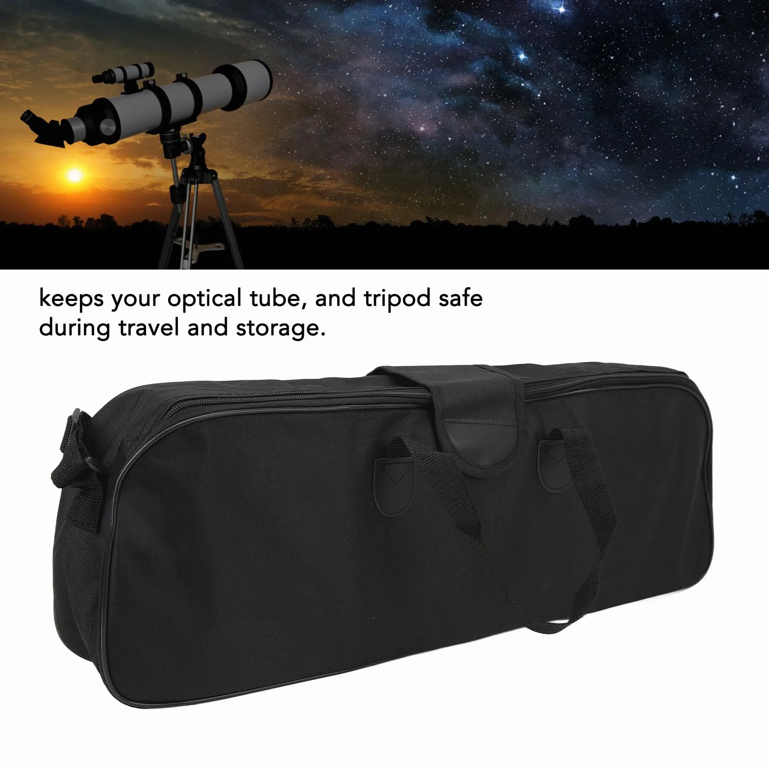 Grand Sac de Télescope Résistant aux Chocs avec Bandoulière Réglable
