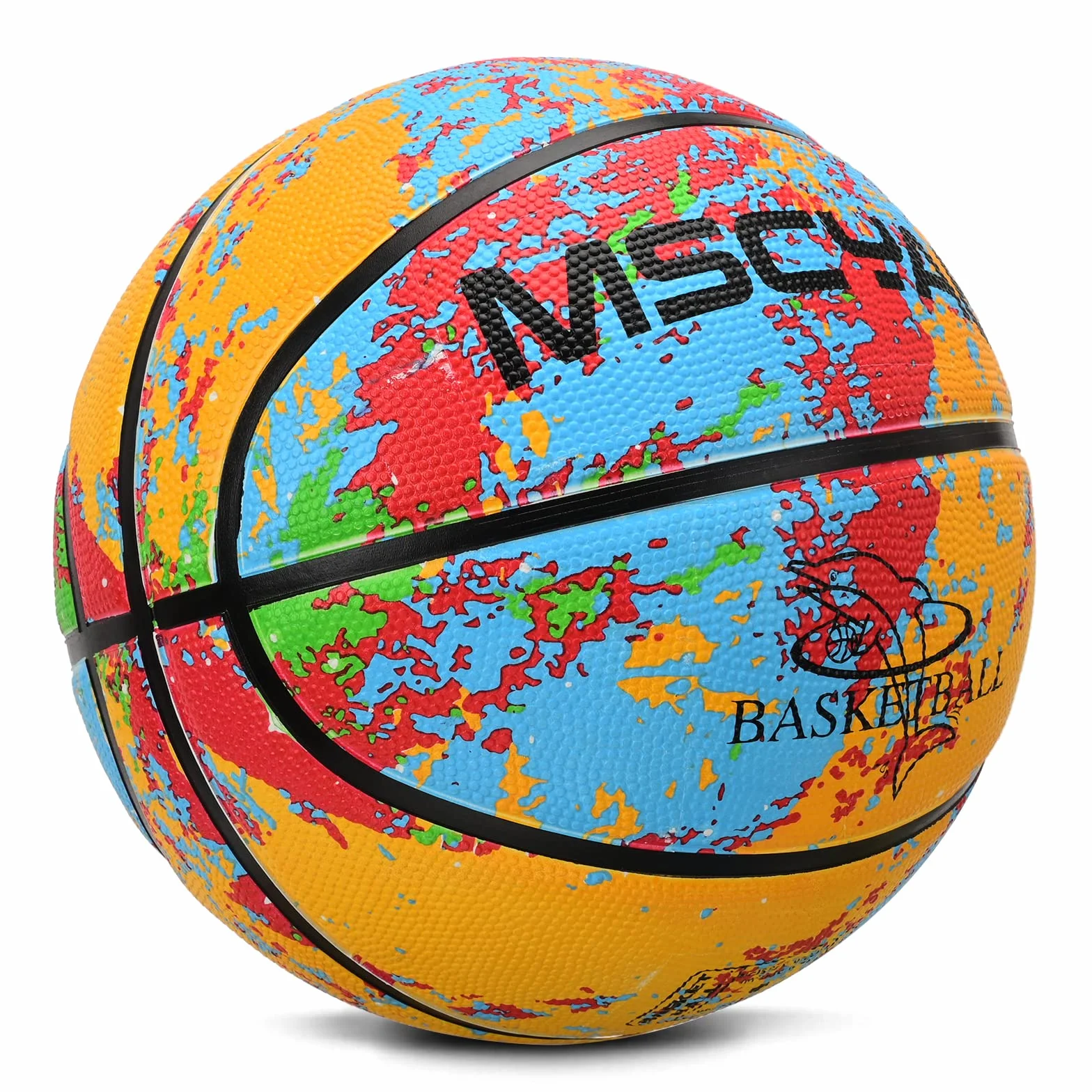 Ballon de Basket Taille 5 et 3 pour Enfants, Extérieur en Caoutchouc