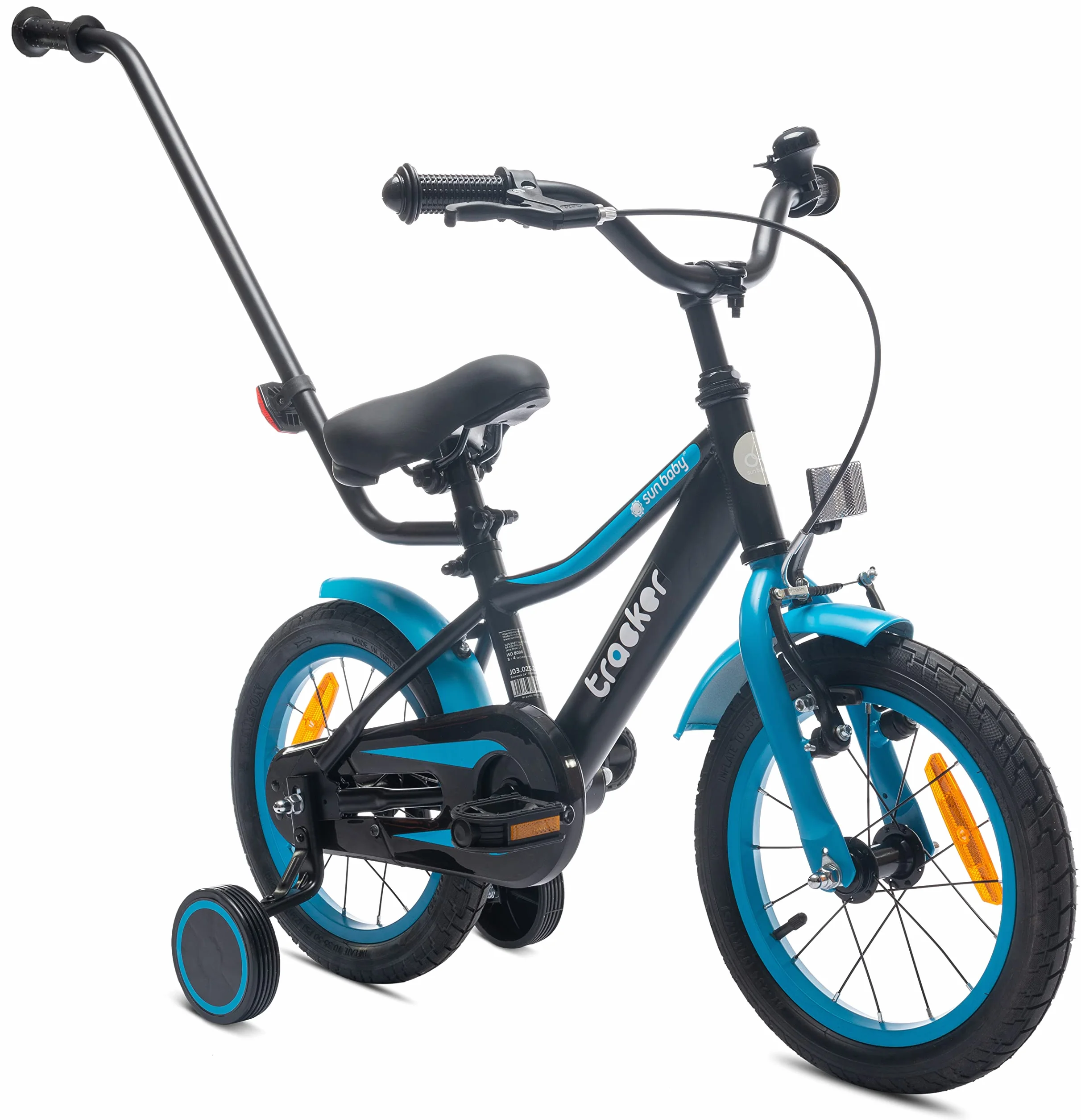 Sun Baby Tracker Vélo Enfant 14/16 Pouces Barre Poussée Réglage Hauteur Siège