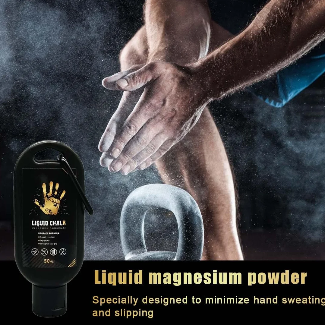 Liquid Chalk 50ML pour Gymnastique, Escalade, Haltérophilie, Cross Training
