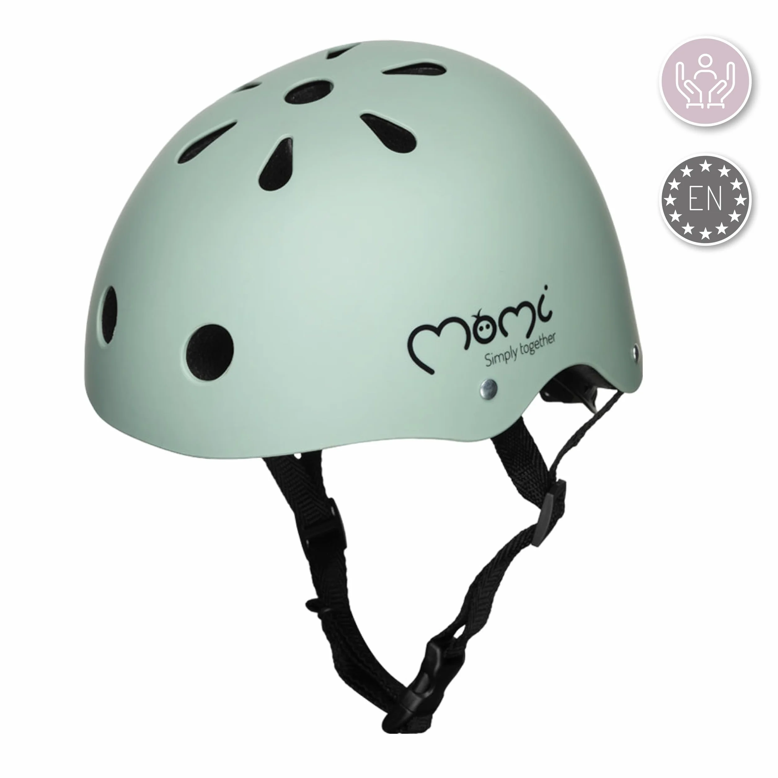 Casque Enfant Ajustable MoMi Mimi, Casque Vélo Antichoc 11 Trous Aération, Mousse Mentonnière Réglable