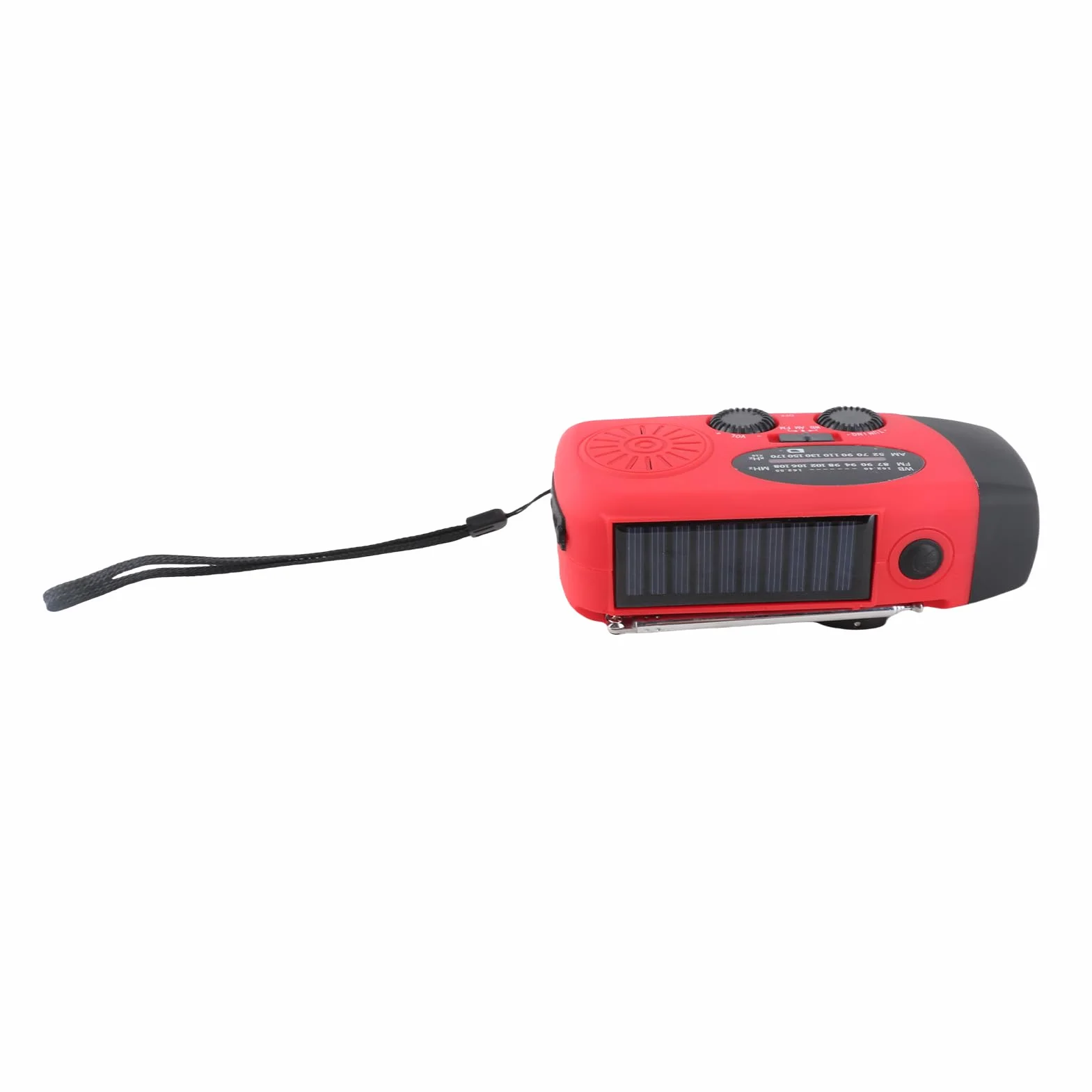 Radio solaire d'urgence FM/AM/NOAA avec lampe de poche 3 LED et batterie externe 1000 mAh