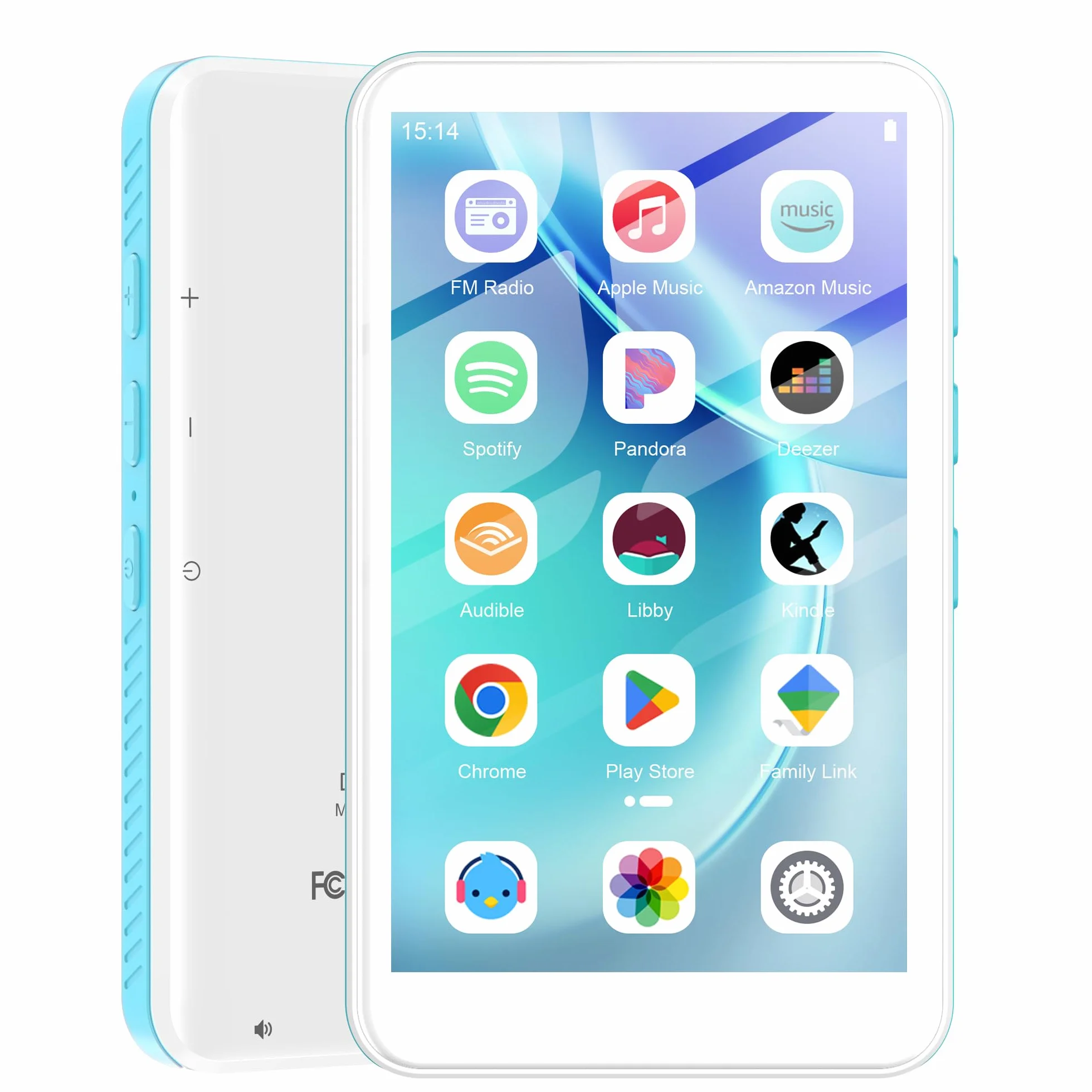 SWOFY D08 Lecteur MP3 Android 13 160 Go Bluetooth WiFi écran tactile 4 pouces compatible Spotify Audible Play Store radio FM extensible 1 To