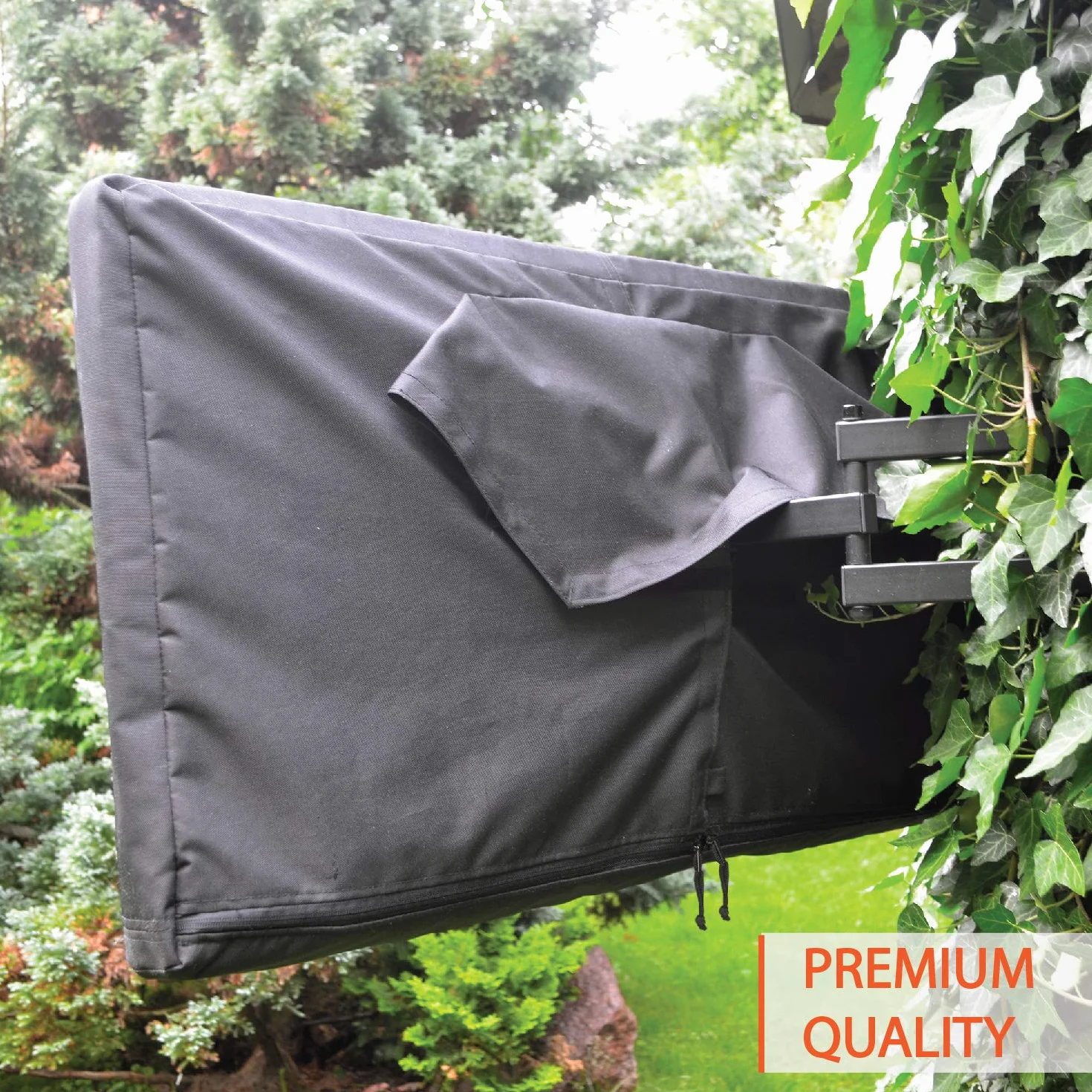 Housse de protection TV extérieur 95-100" imperméable 360° anti-rayures Noir