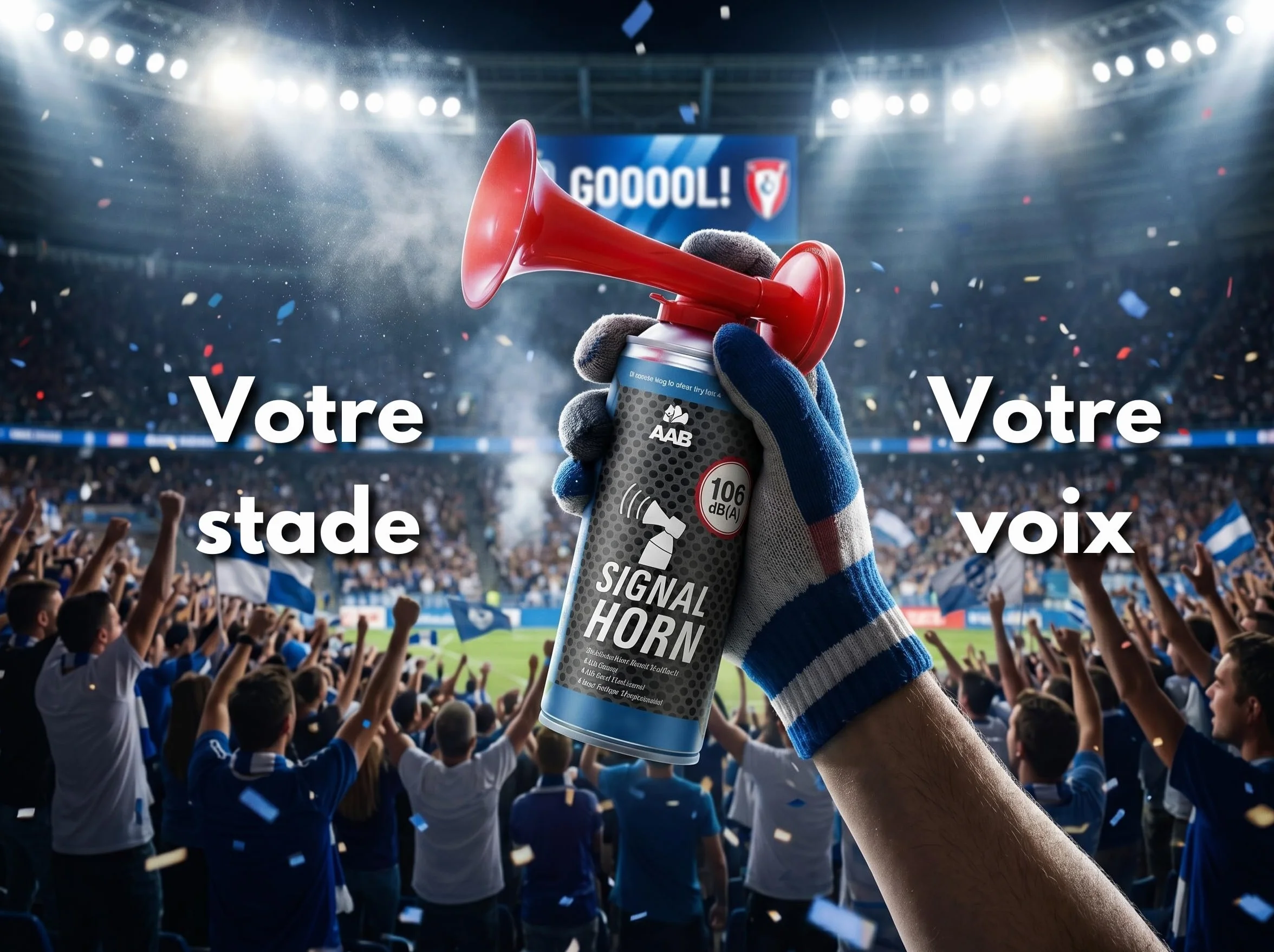 AABCOOLING 1X Signal Horn 106 DB(A) Jusqu'à 120 Signaux Corne de Brume Supporter