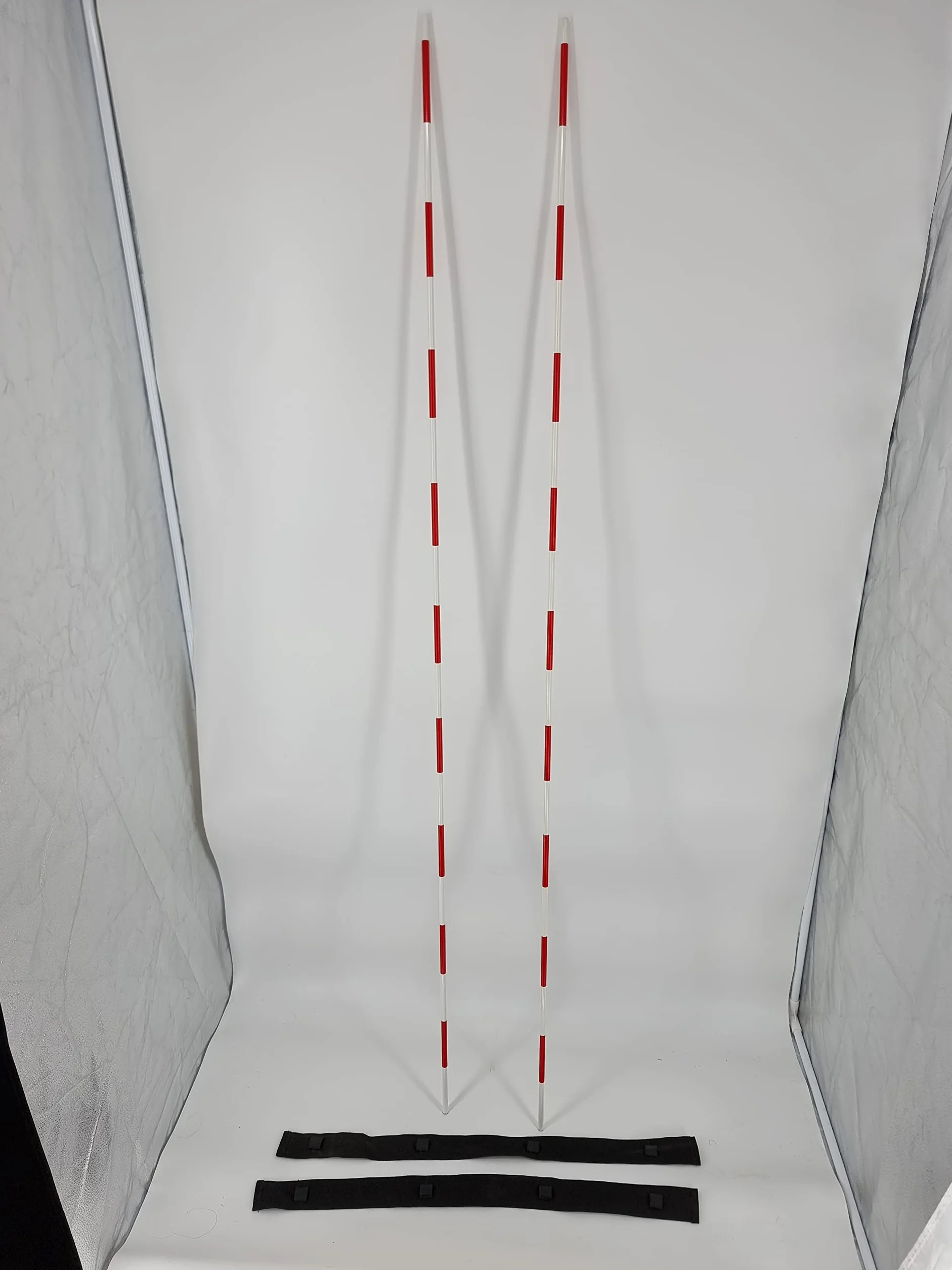 Lot de 2 Mires de Volley-Ball avec Attaches Velcro - Antennes VB pour Entraînement