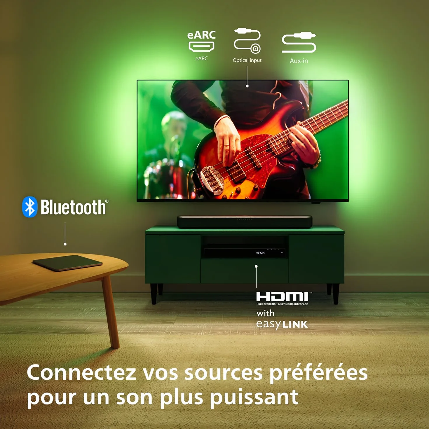 Philips TAB5109 Barre de Son 2.0