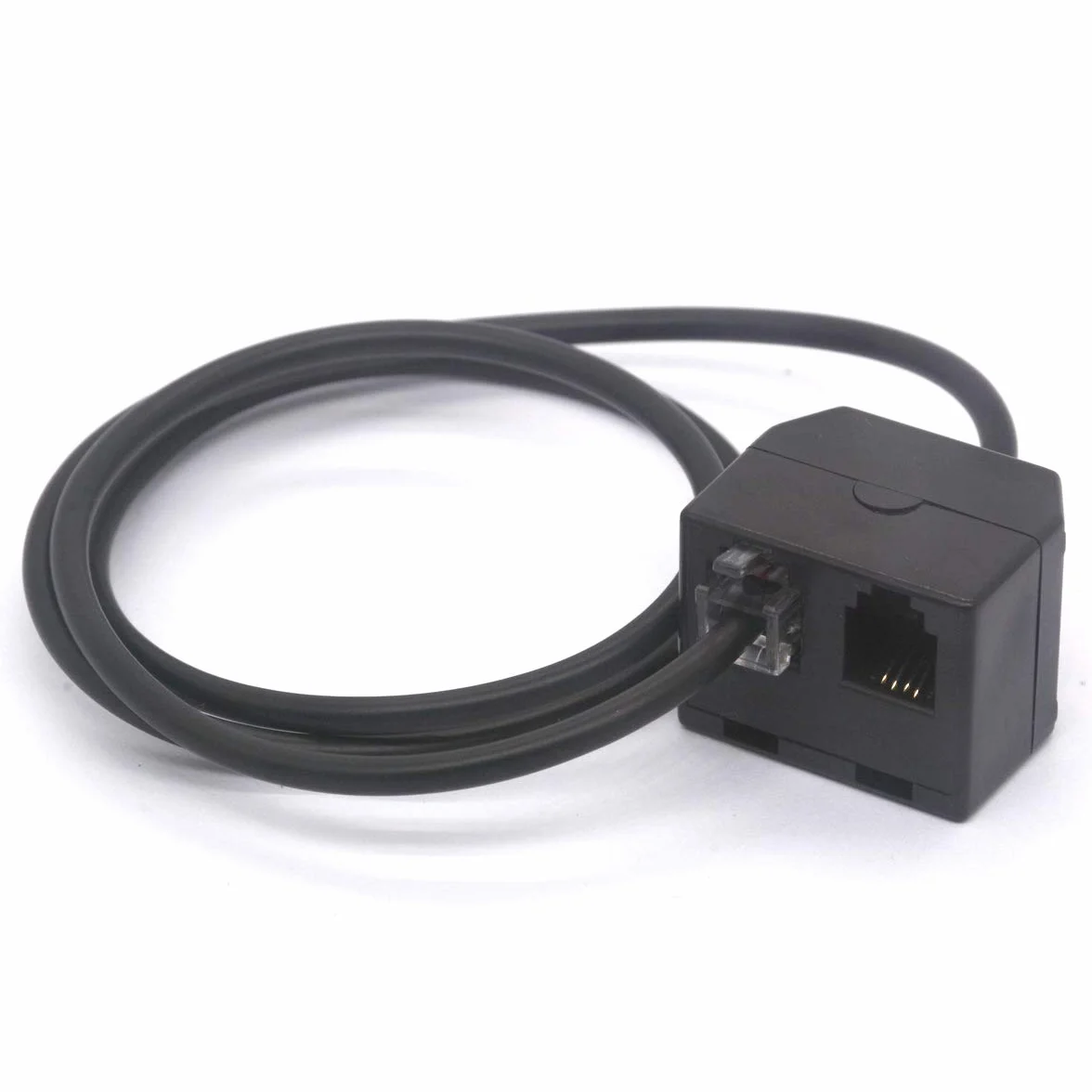 Tomost Répartiteur de casque RJ9 4P4C mâle vers 2 RJ9 femelle pour Plantronics, Jabra, Hot Desking Office Phones