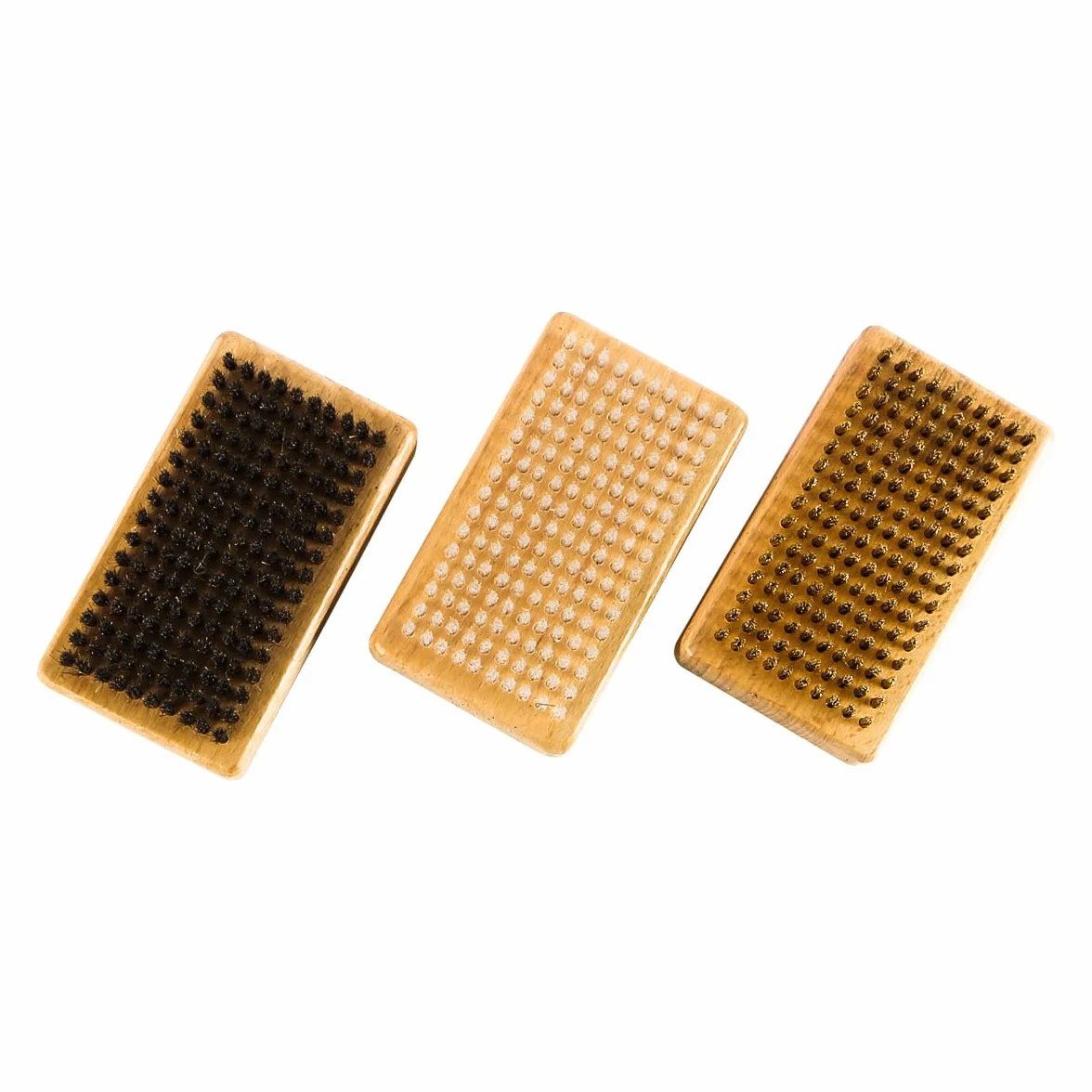 Lot de 3 Brosses de Nettoyage pour Cire de Ski et Snowboard, Kit de Brosses en Nylon et Laiton