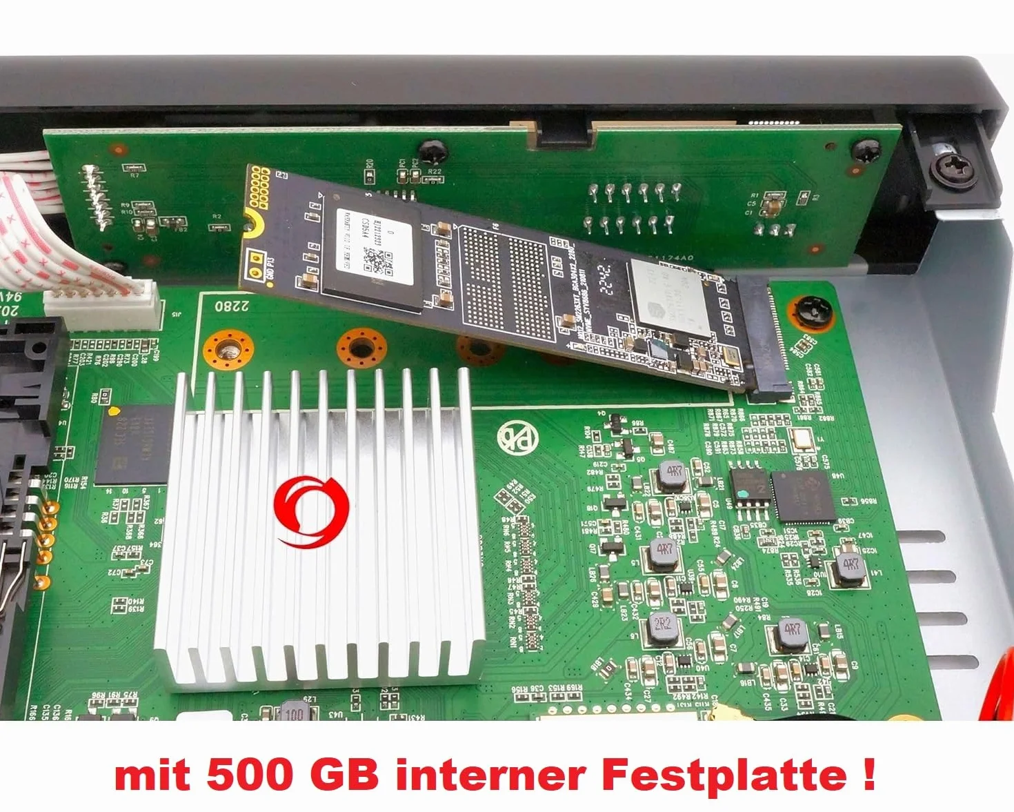 Octagon SF8008 UHD 4K Supreme Combo 500GB Disque Fixe Interne Récepteur Satellite DVB-T2 E2 Linux Define OS Enregistrement M.2 M Key Gigabit LAN Lecteur de Carte
