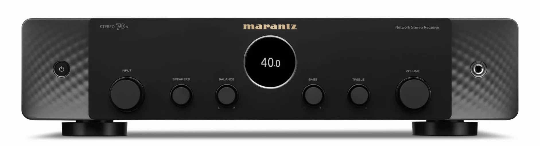 Marantz Ampli-Tuner Stereo 70s 2.2 Canaux 75W 8K Streaming HEOS Entrée Phono Radio FM/DAB Noir