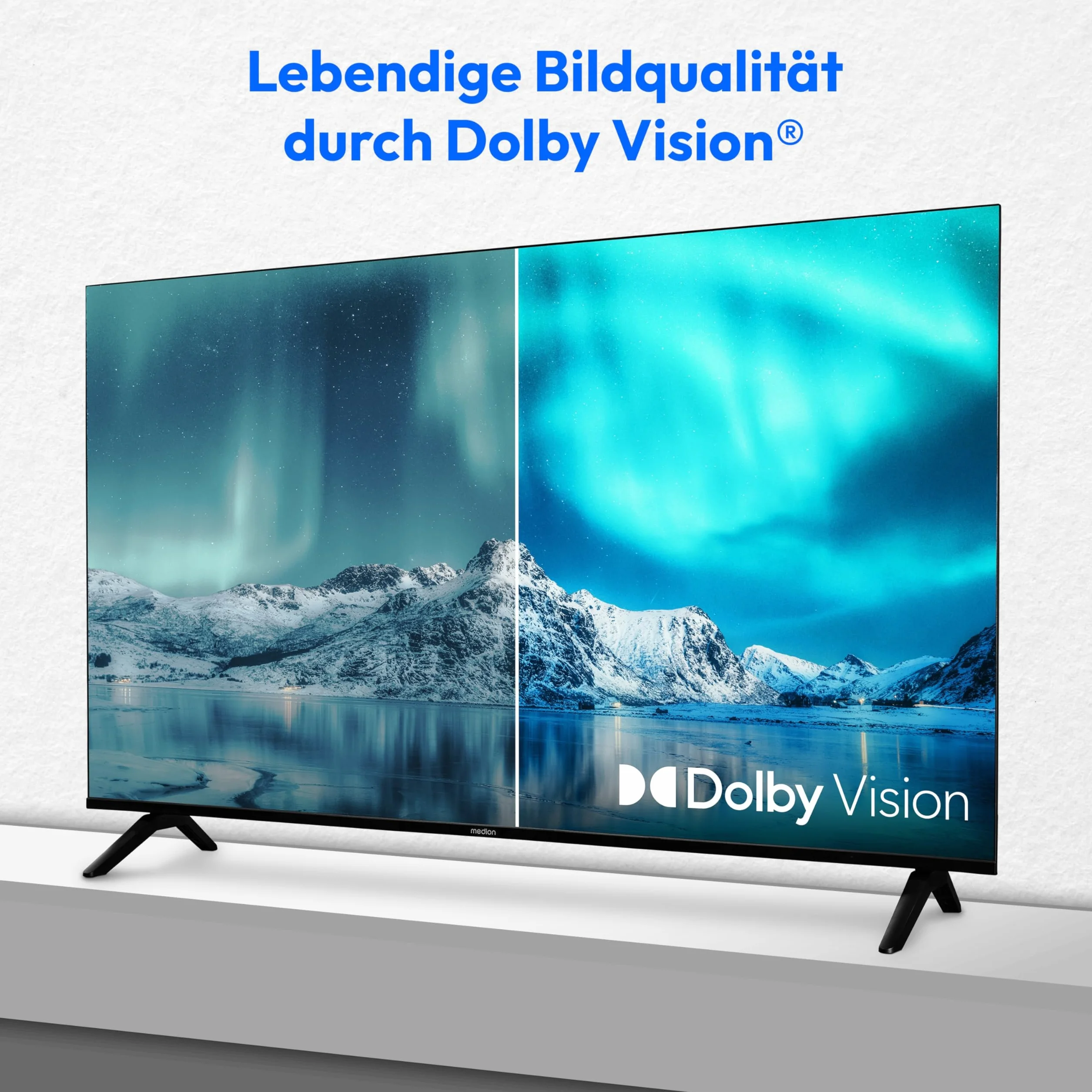 MEDION TV Ultra HD 108 cm (43") Smart-TV 4K HDR10 VIDAA Store Bluetooth MD 843301