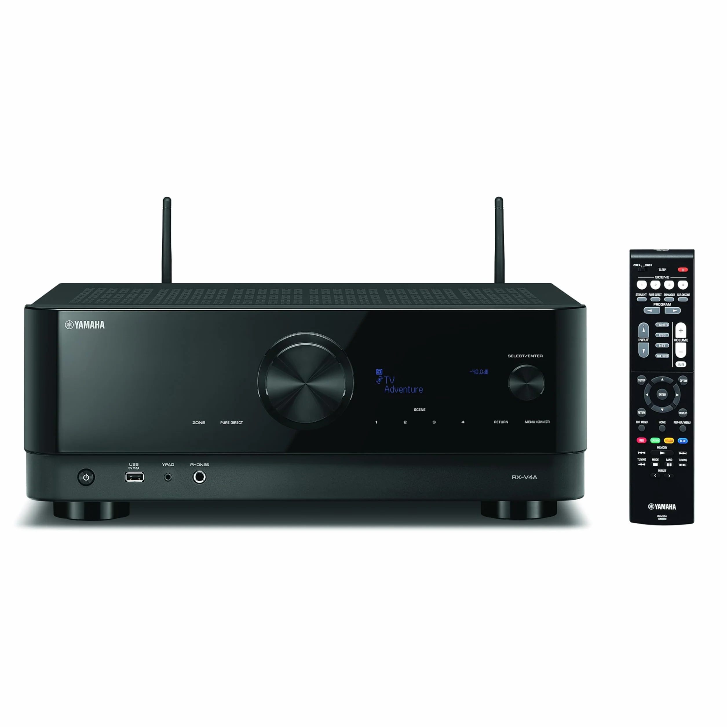 Yamaha RX-V4A Amplificateur WiFi Surround MusicCast Home Cinéma 5.2 Noir