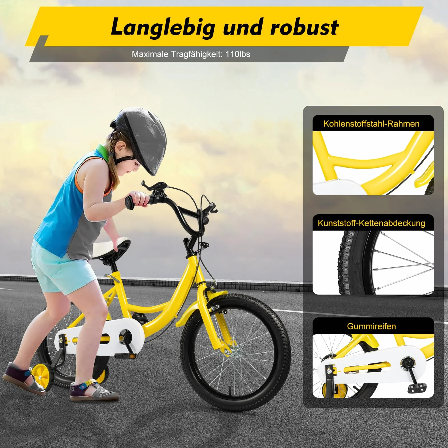 Vélo enfant 30,5 cm roues stabilisatrices hauteur réglable 6 cm bleu garçons 2-4 ans 85-105 cm