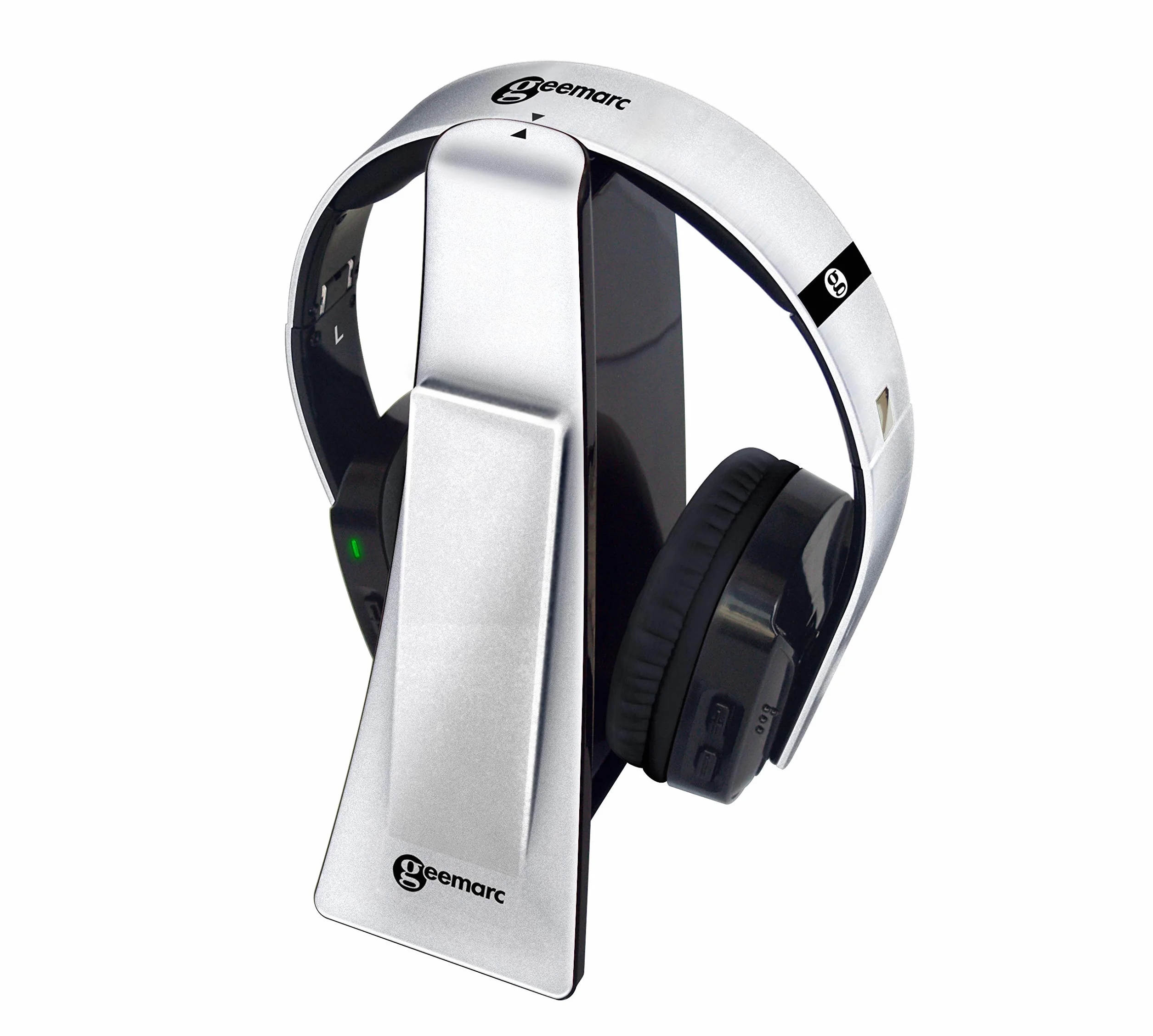 Geemarc CL7400 - Casque Audio avec Connecteur Optique et Volume Amplifié pour Télévisions, Mobiles et Ordinateurs - Adapté aux Séniors et Malentendants - Perte Auditive Faible ou Sévère - Version FR