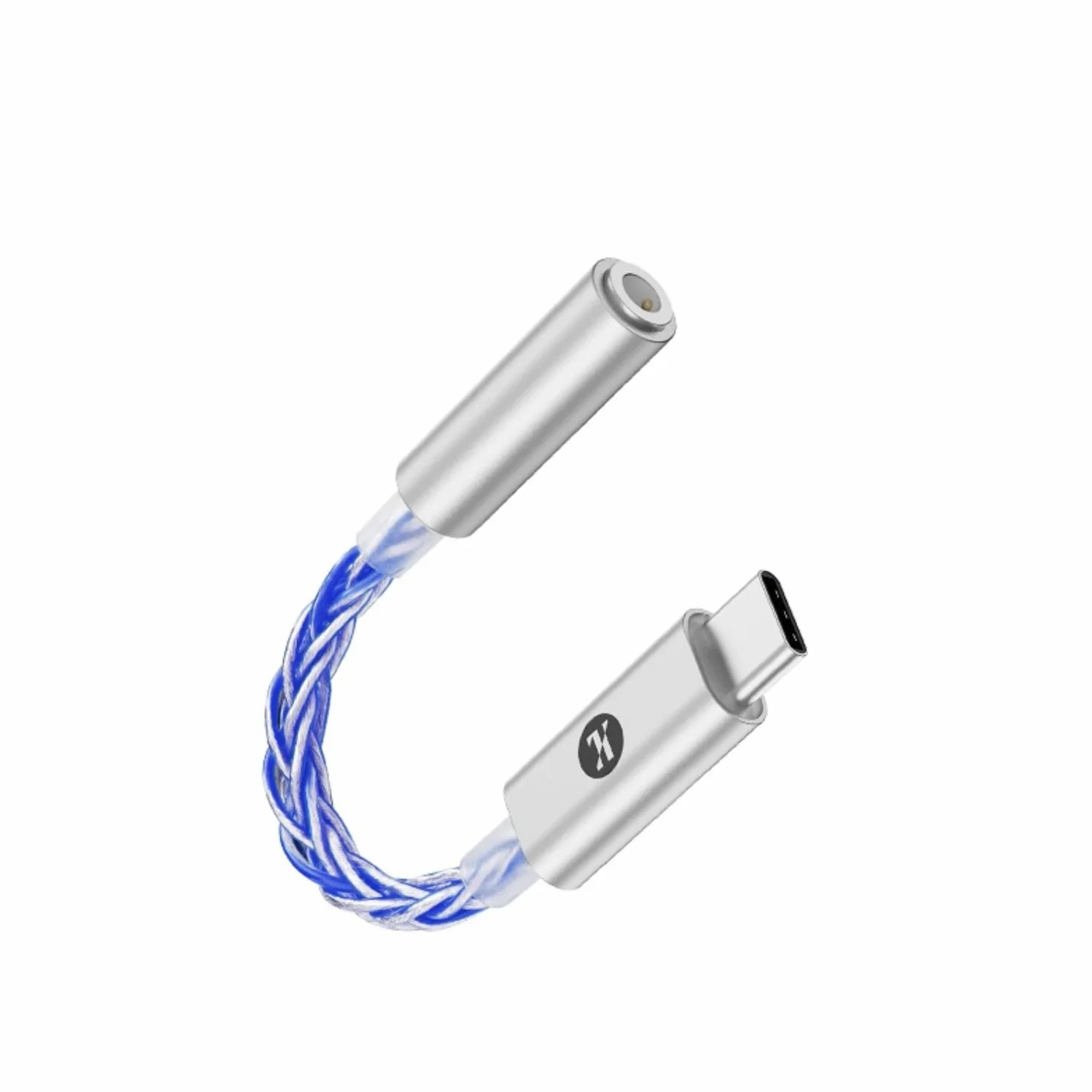 JCALLY JM6 Pro USB-C Type-C vers 3,5 mm Dual DAC CX31993 MAX97220 Amplificateur de décodage Hi-Fi DAC Mobile pour casque (bleu)