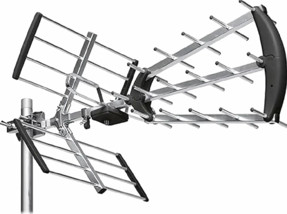 ASTRELL 011034 Antenne d'extérieur TV Trinappe 20dB UHF Fiche F
