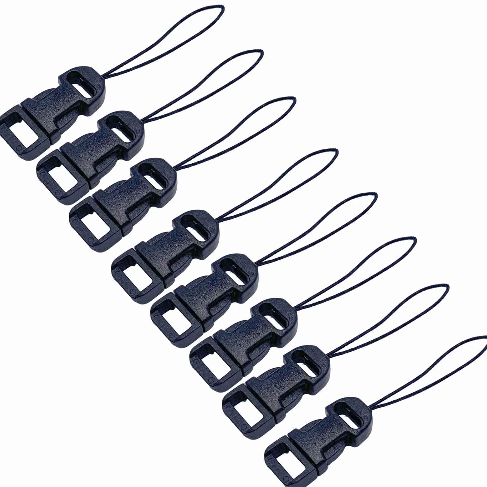 Lot de 8 Connecteurs Rapides pour Sangle Appareil Photo QD,Compatibles avec Appareils Photo Numériques, Jumelles, Télécommandes de Drones & Clés USB,Ensemble de Clips à Détachement Rapide