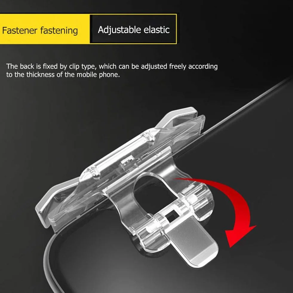 2pcs Mobile Game Controller L1R1 Trigger Fire Shooter Aim Button for PUBG