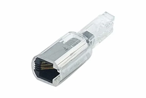 Adaptateur téléphonique RJ9 Anti-enroulement Monobloc