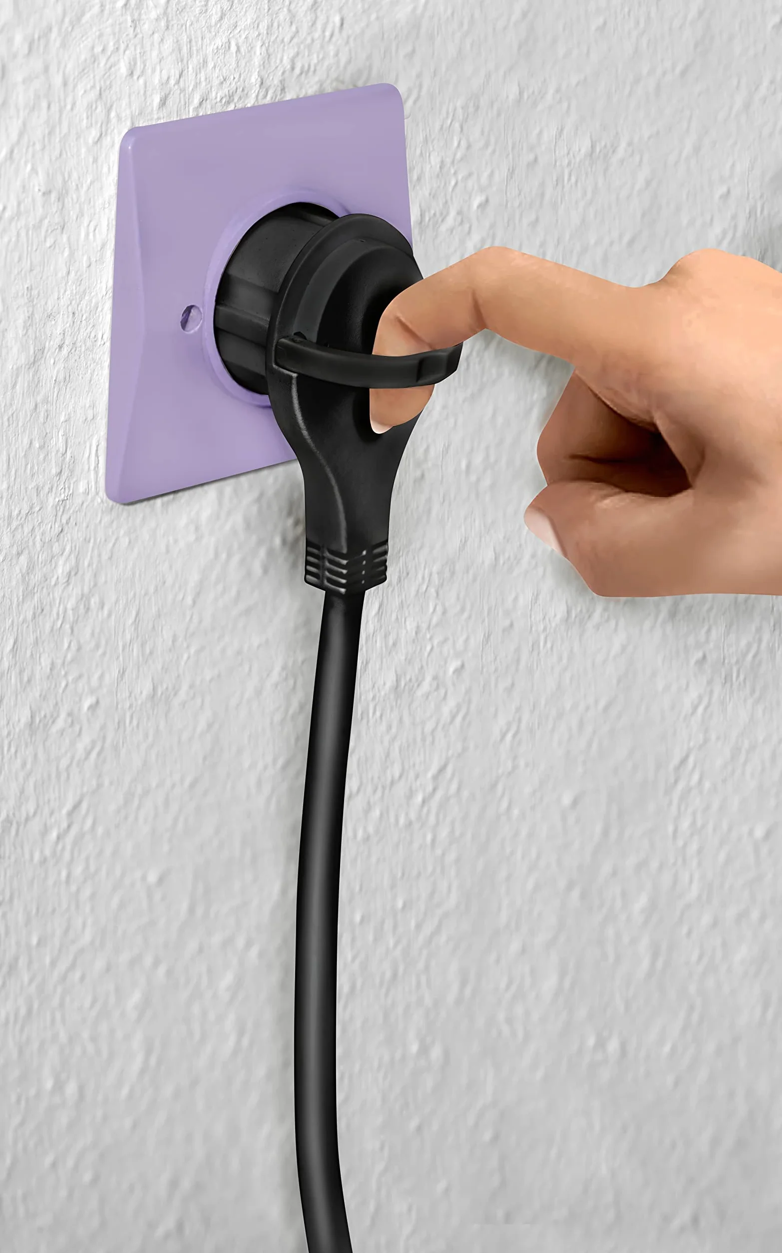 Brennenstuhl Rallonge 2m câble fiche plate Noir