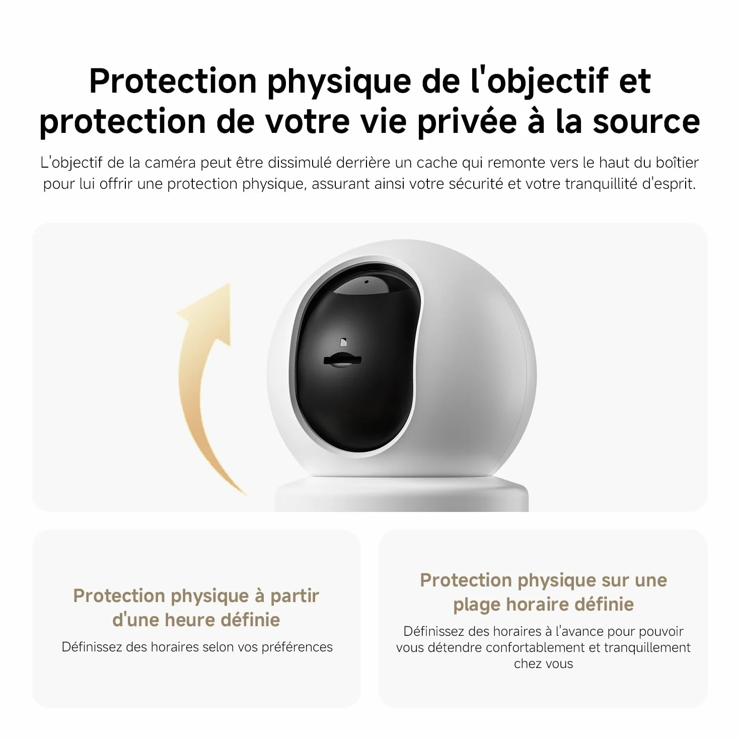 XIAOMI C302 Caméra Intérieure, 2K 3MP à 360°, Caméra de Surveillance, WiFi 6, Clôture Virtuelle, Détection et Suivi Personnes & Animaux, Vision Nocturne Couleur Starlight, Audio Bidirectionnel, Alexa