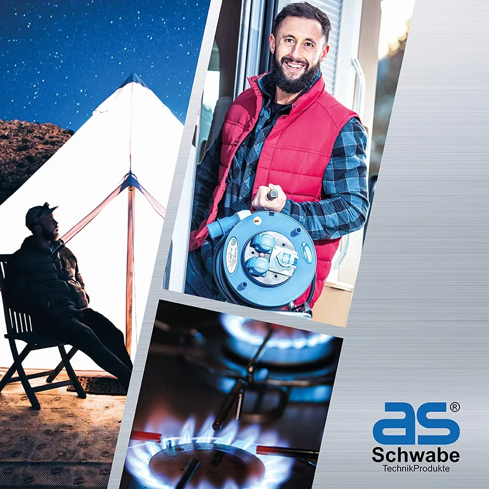 Schwabe Câble adaptateur CEE 1.5m, coupleur 3 pôles avec indicateur de tension, IP44