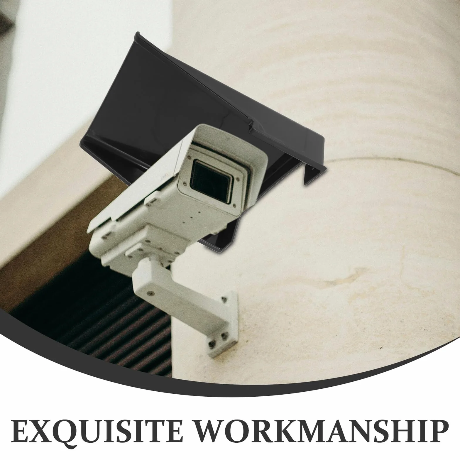 BESPORTBLE Housse de Protection pour Caméra Extérieure Abri Plastique Résistant Pluie et Soleil Installation Facile sans Outils Protection Intempéries et Poussière