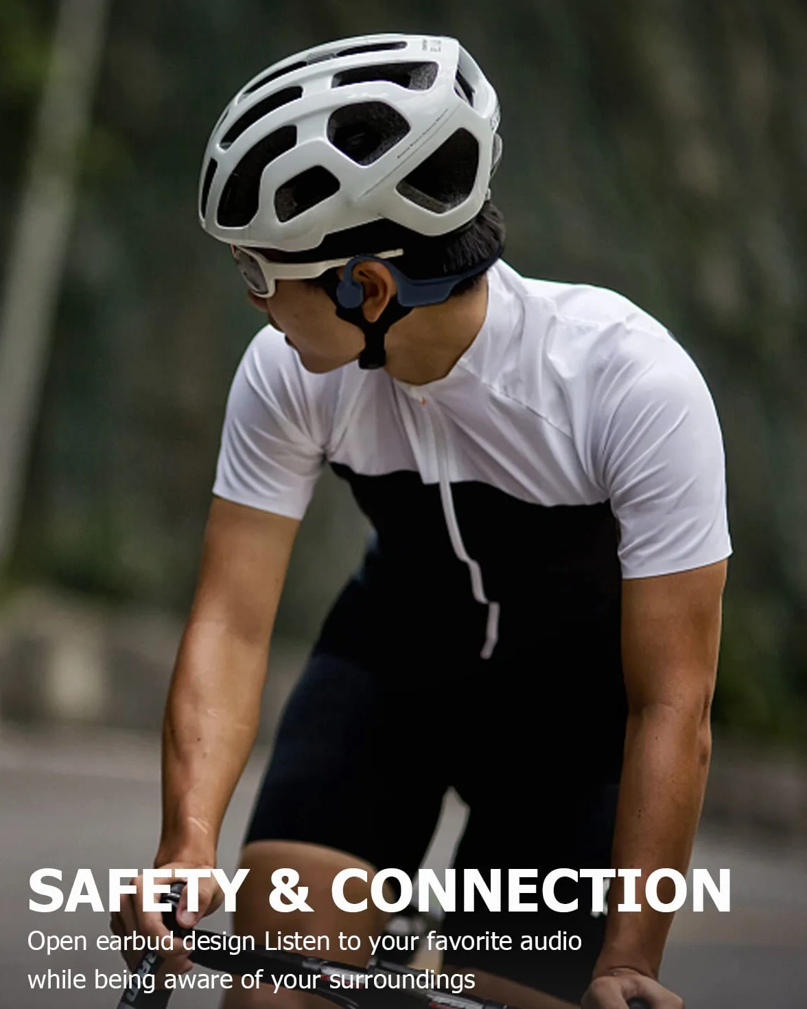 SANOTO Casque Conduction Osseuse Open Ear Bluetooth sans Fil Sport IPX7 Waterproof and Sweatproof Écouteur Osseux Adapté à la Course à Pied Cyclisme Fitness Bureau