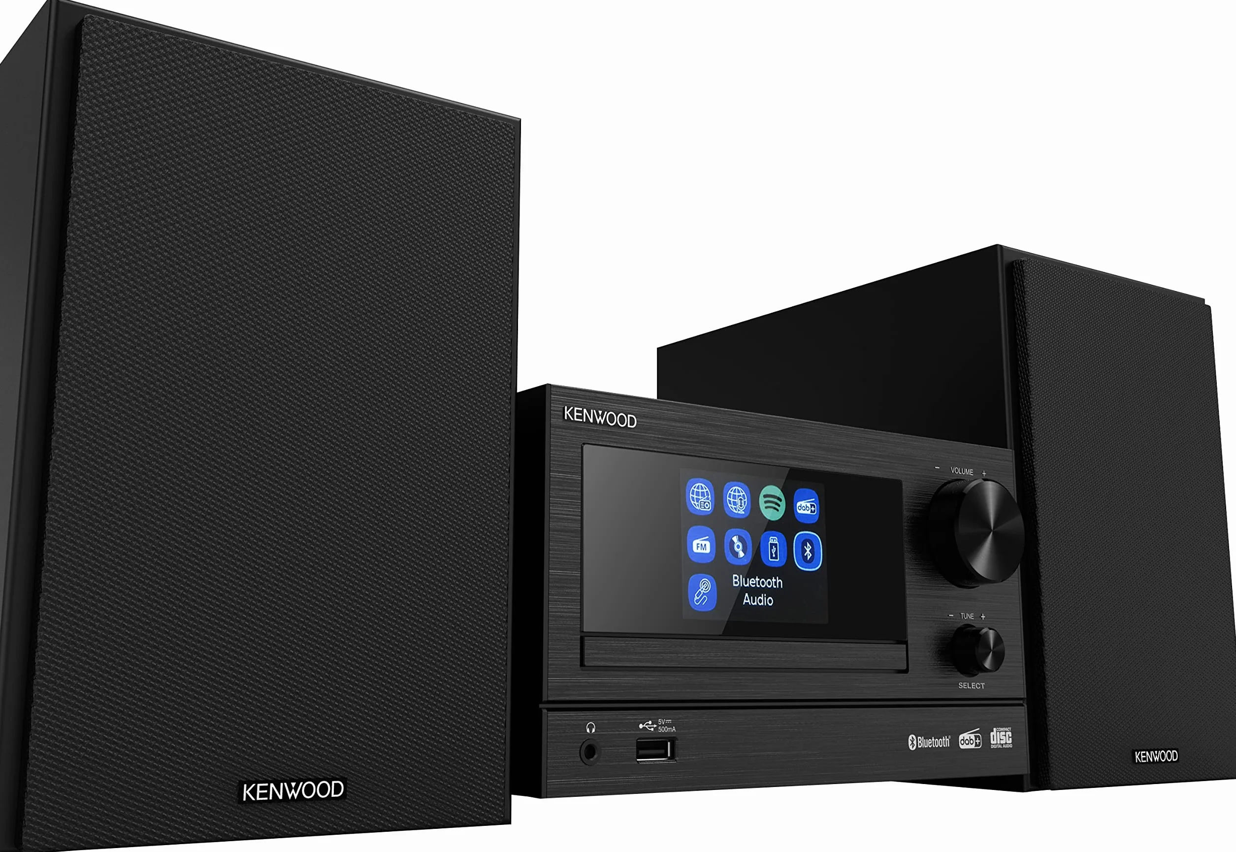 Kenwood M-7000S-B Microchaîne Noir Bluetooth USB CD Radio DAB+ FM