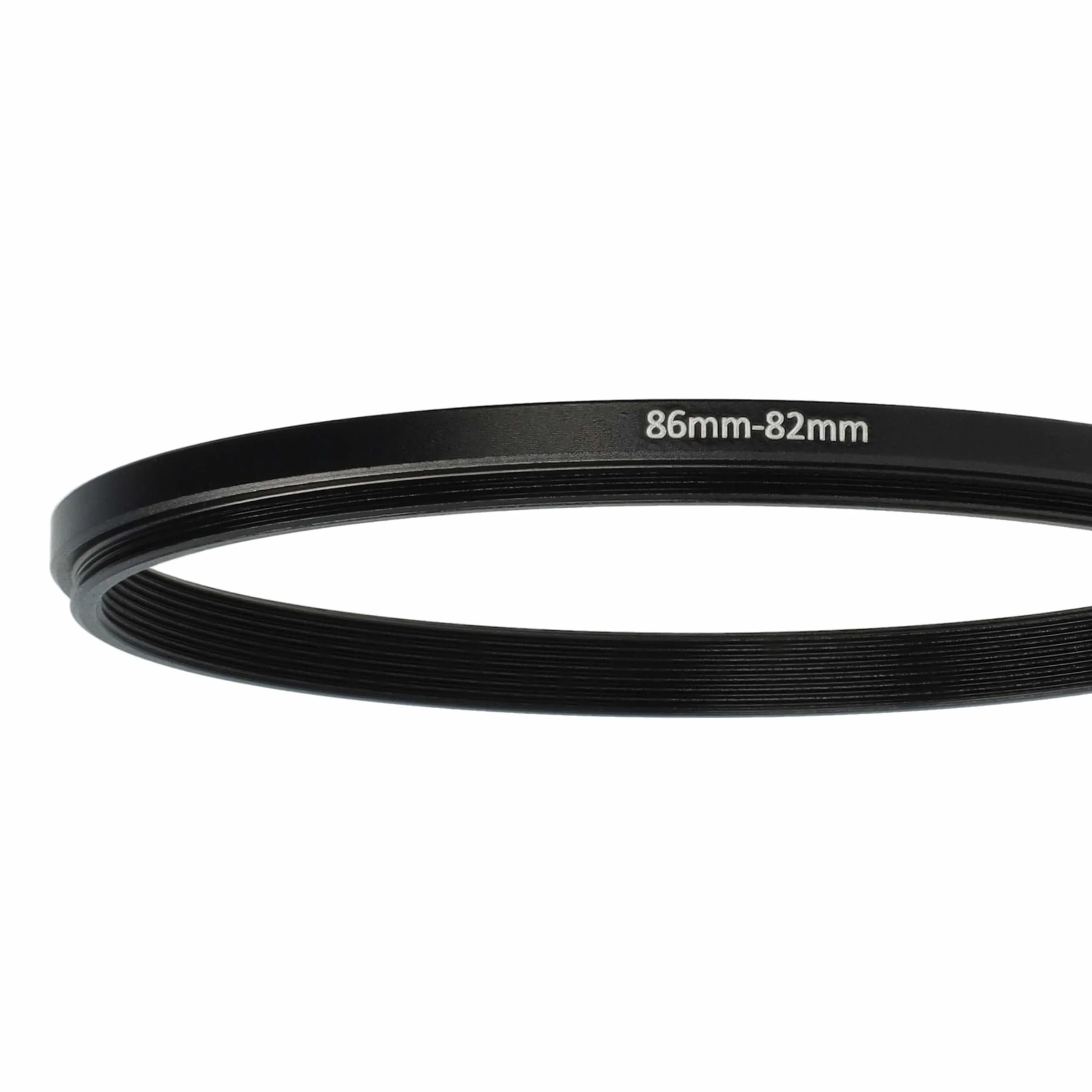 vhbw Bague d'adaptation Step-Down 86 mm vers 82 mm pour Appareil Photo - Réducteur, métal Noir