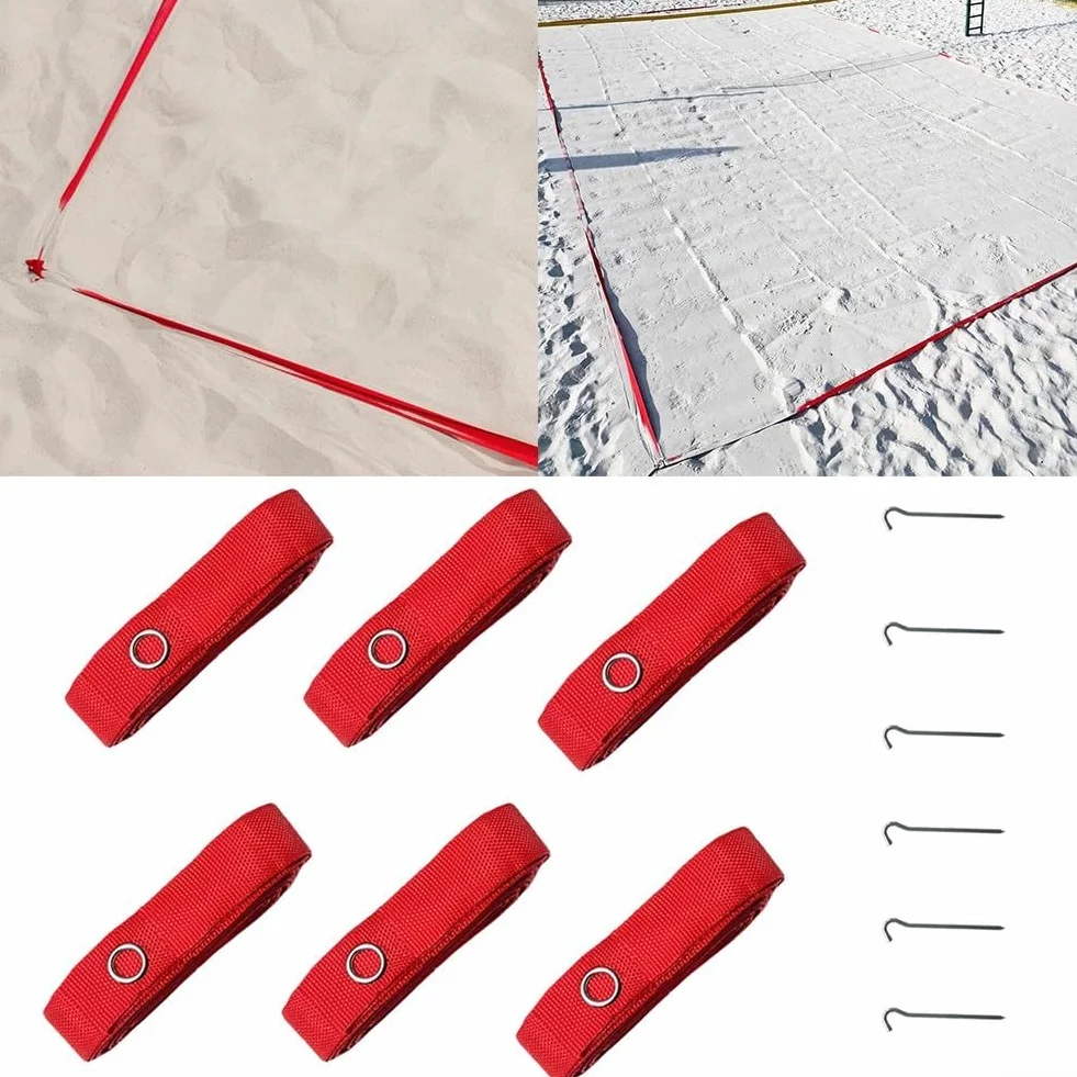 Kit de marquage volleyball nylon 8x16m avec piquets
