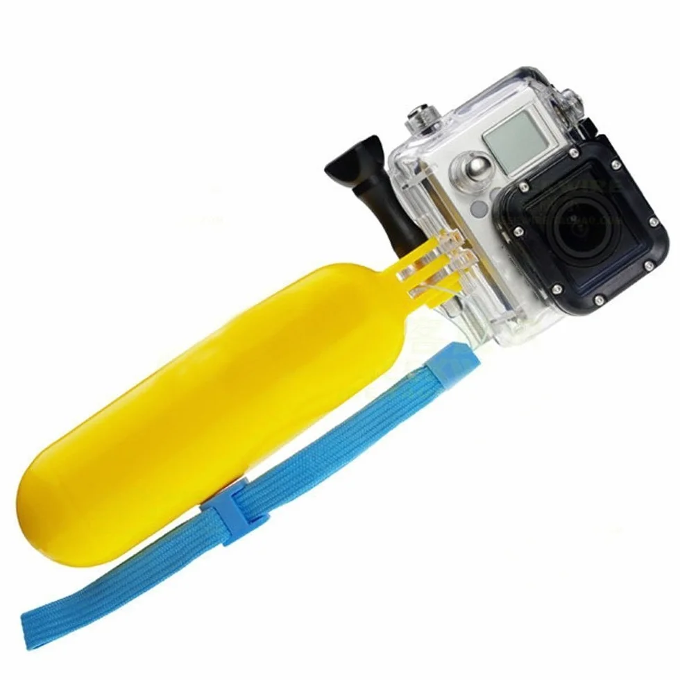 Bâton de plongée étanche et Flottant, support de caméra REY pour GoPro, DJI OSMO, INSTA 360, SJ4000, SJ7000 et Xiaomi Bobber Surf, jaune, USB-C