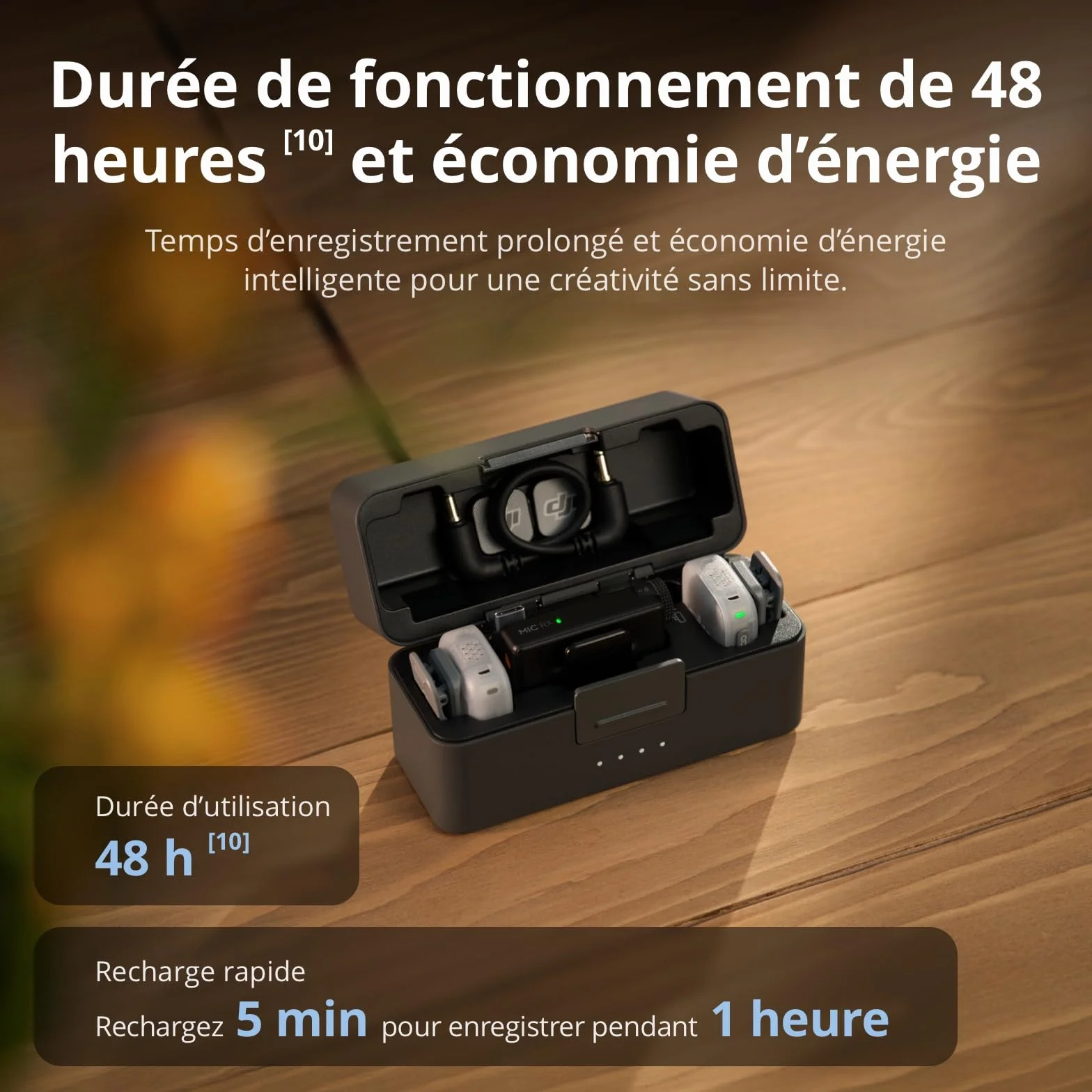 DJI Mic Mini 2 (2 TX + 1 RX Standard + boîtier de Recharge), Micro Cravate DJI, Micro sans Fil pour iPhone et Android/Appareil Photo/Tablette/PC, Transmission 400m, Cache magnétique Multicolore