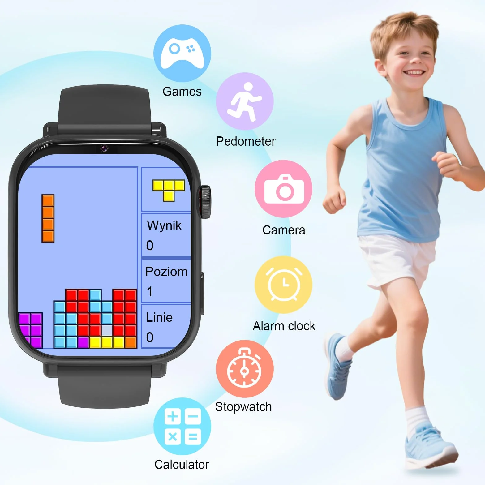 Montre Connectée Enfant 4G GPS - Smartwatch Téléphone Pour Fille Garçon avec SOS, Chat, Appel Vidéo, WiFi, Mode Classe, Réveil, Caméra, Jeux, Montre Intelligente Pour Enfants Cadeau 4 à 12 Ans, Noir