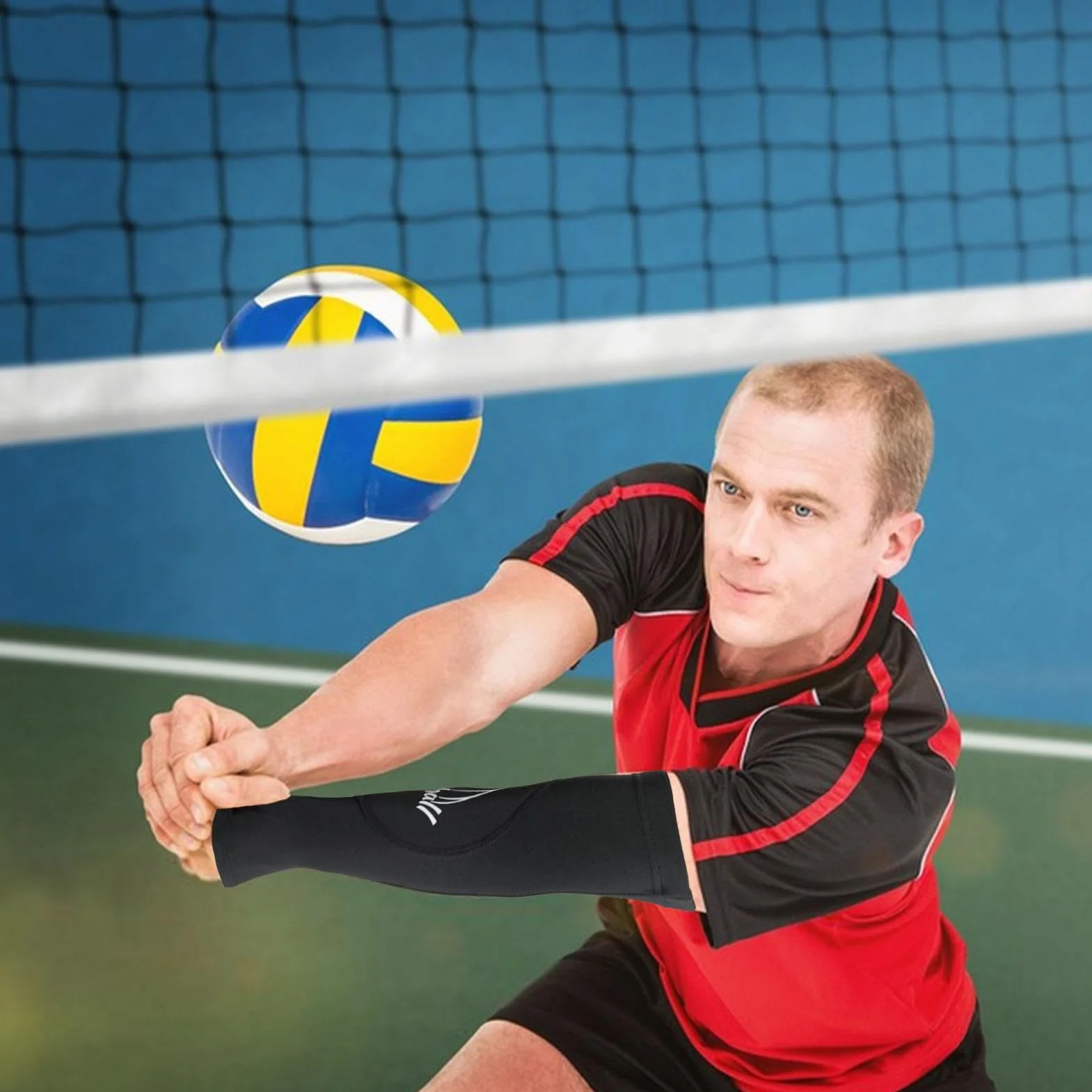 Protège-Bras Volley-Ball Manchons Compression pour Femmes Protection Coudes Bras