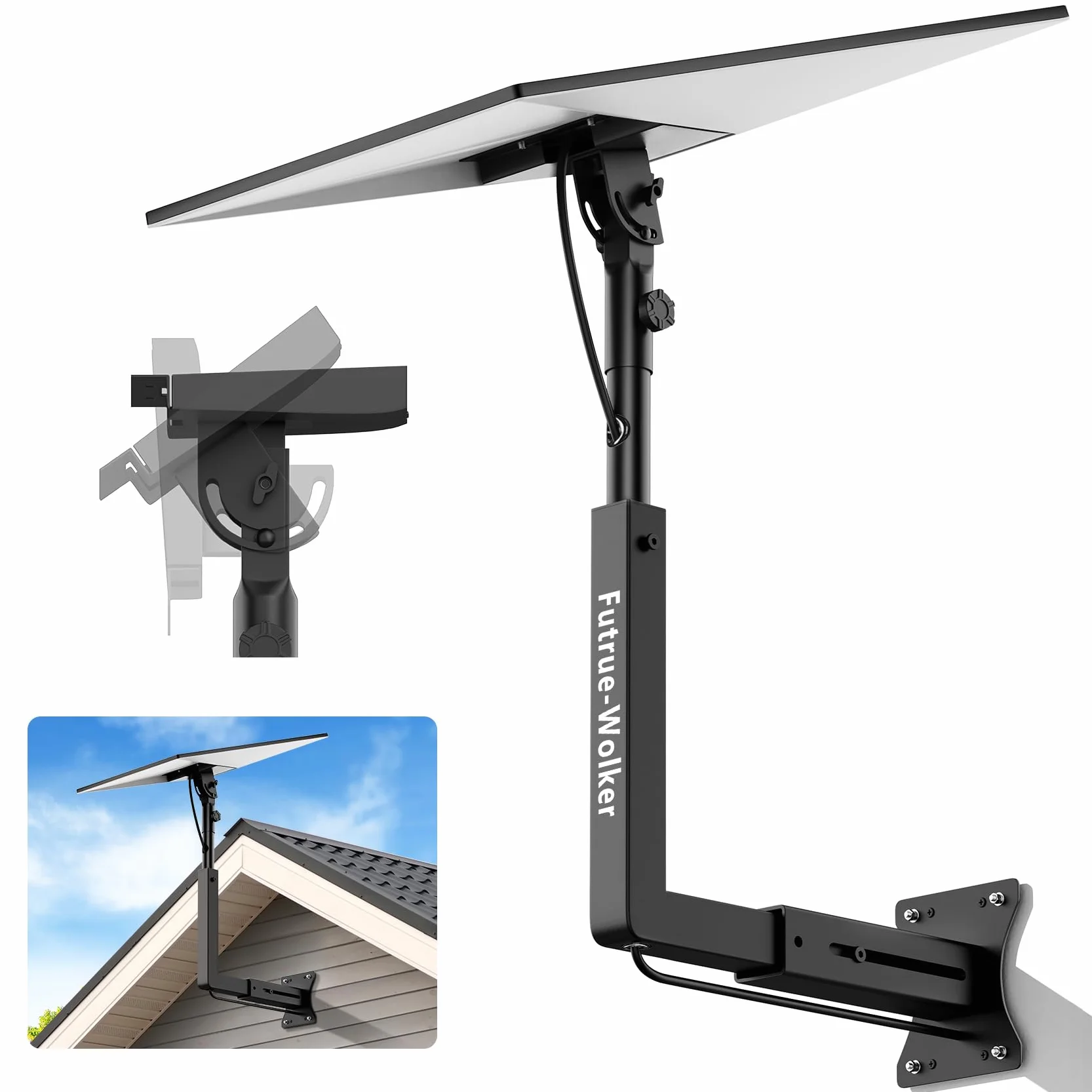 Starlink Support mural réglable pour génération 3 avec adaptateur de tube Gen 3 pour kit Starlink Standard 4/4X
