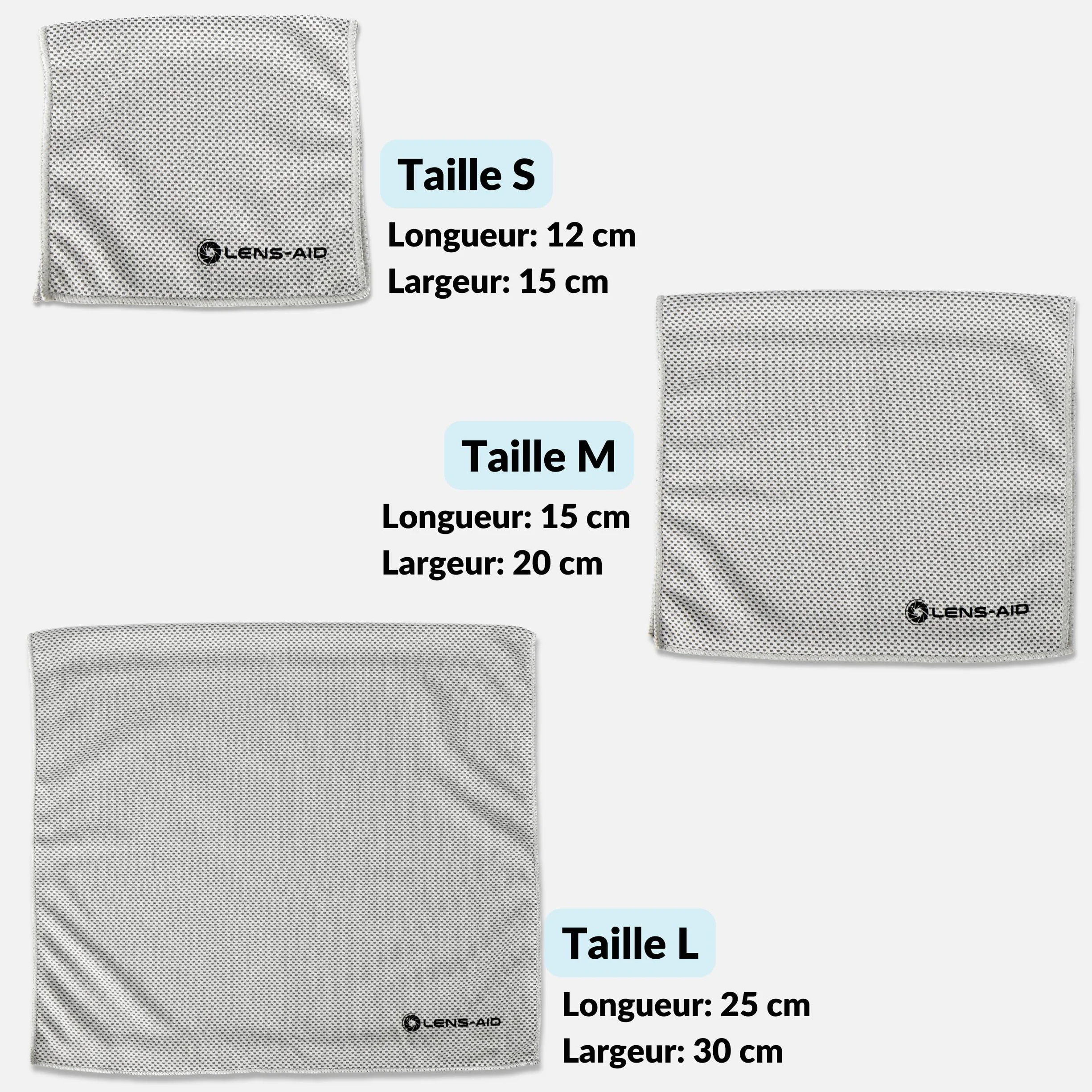 Pochette pour Appareil Photo LENS-AID, Sac pour Reflex Numérique, Gris, M (19 x 16 cm)